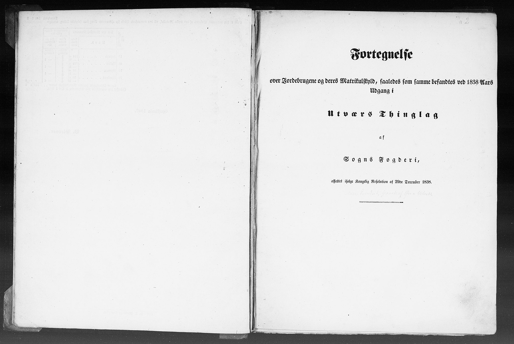 Rygh, AV/RA-PA-0034/F/Fb/L0012: Matrikkelen for 1838 - Nordre Bergenhus amt (Sogn og Fjordane fylke), 1838