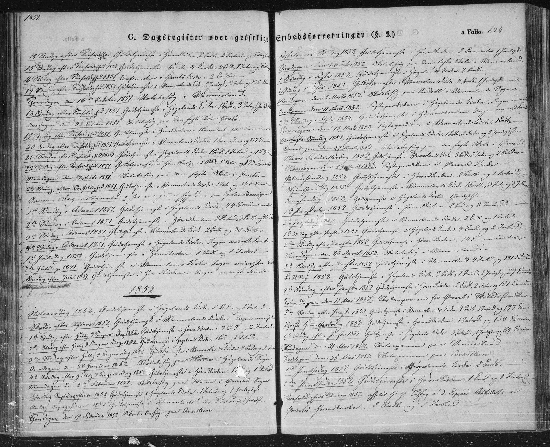 Vennesla sokneprestkontor, SAK/1111-0045/Fa/Fac/L0004: Ministerialbok nr. A 4, 1834-1855, s. 624