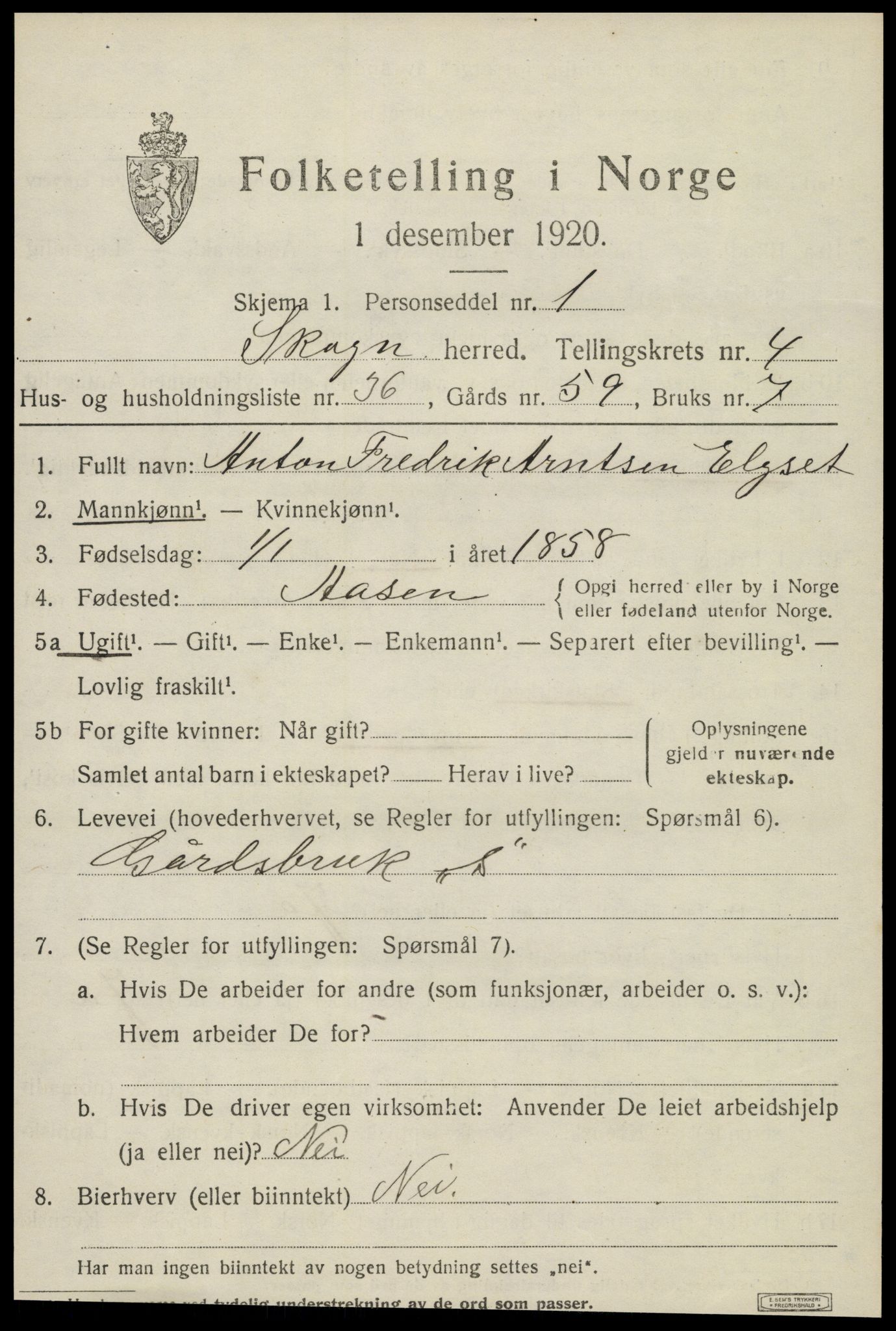 SAT, Folketelling 1920 for 1719 Skogn herred, 1920, s. 6241