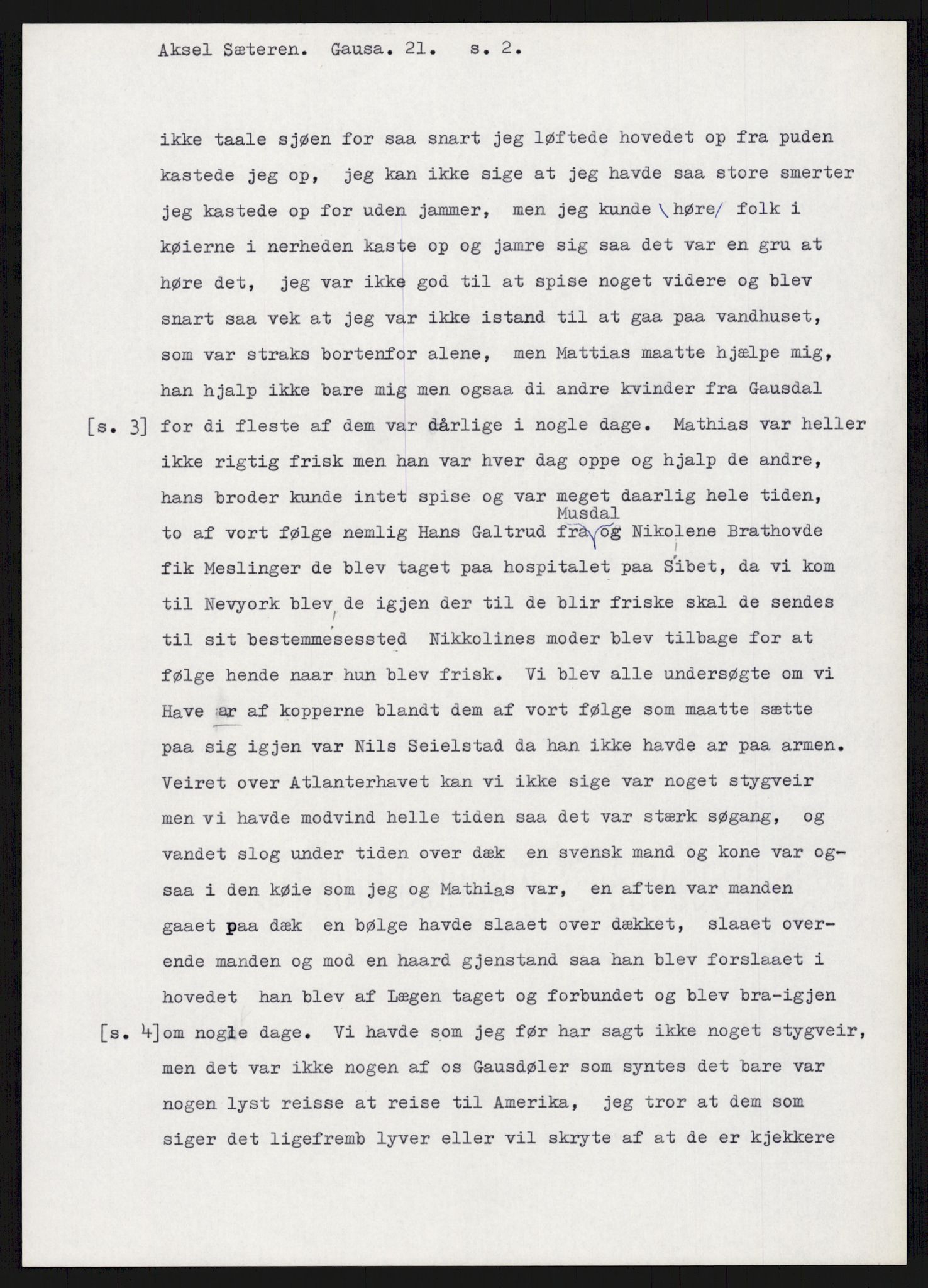 Samlinger til kildeutgivelse, Amerikabrevene, AV/RA-EA-4057/F/L0015: Innlån fra Oppland: Sæteren - Vigerust, 1838-1914, s. 159