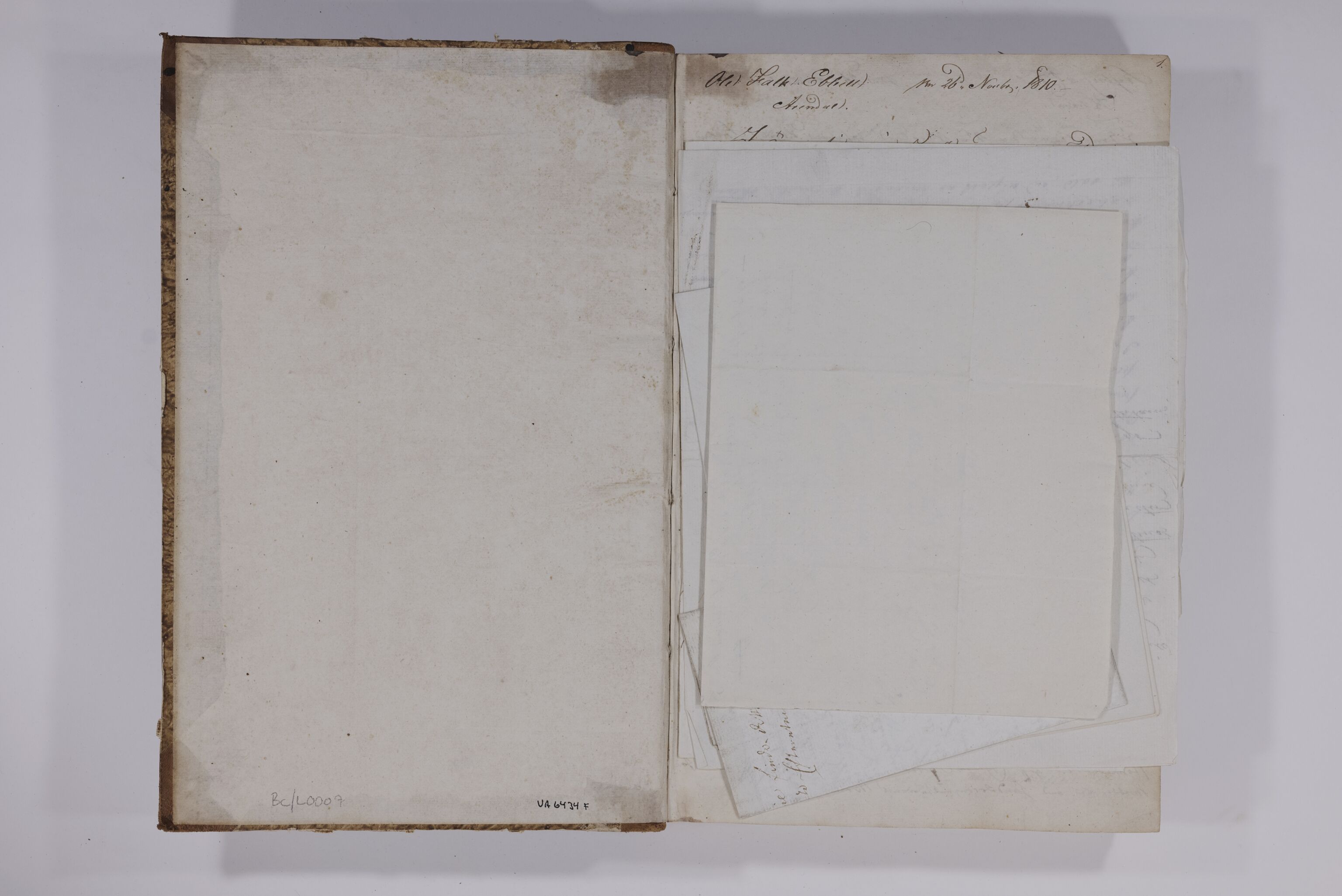 UA-A-1001 Slekten Aalls arkiv på Ulefos Hovedgaard, TEMU/UA-A-1001/B/Bc/L0006: Kopibok - Niels Aall, 1810-1814