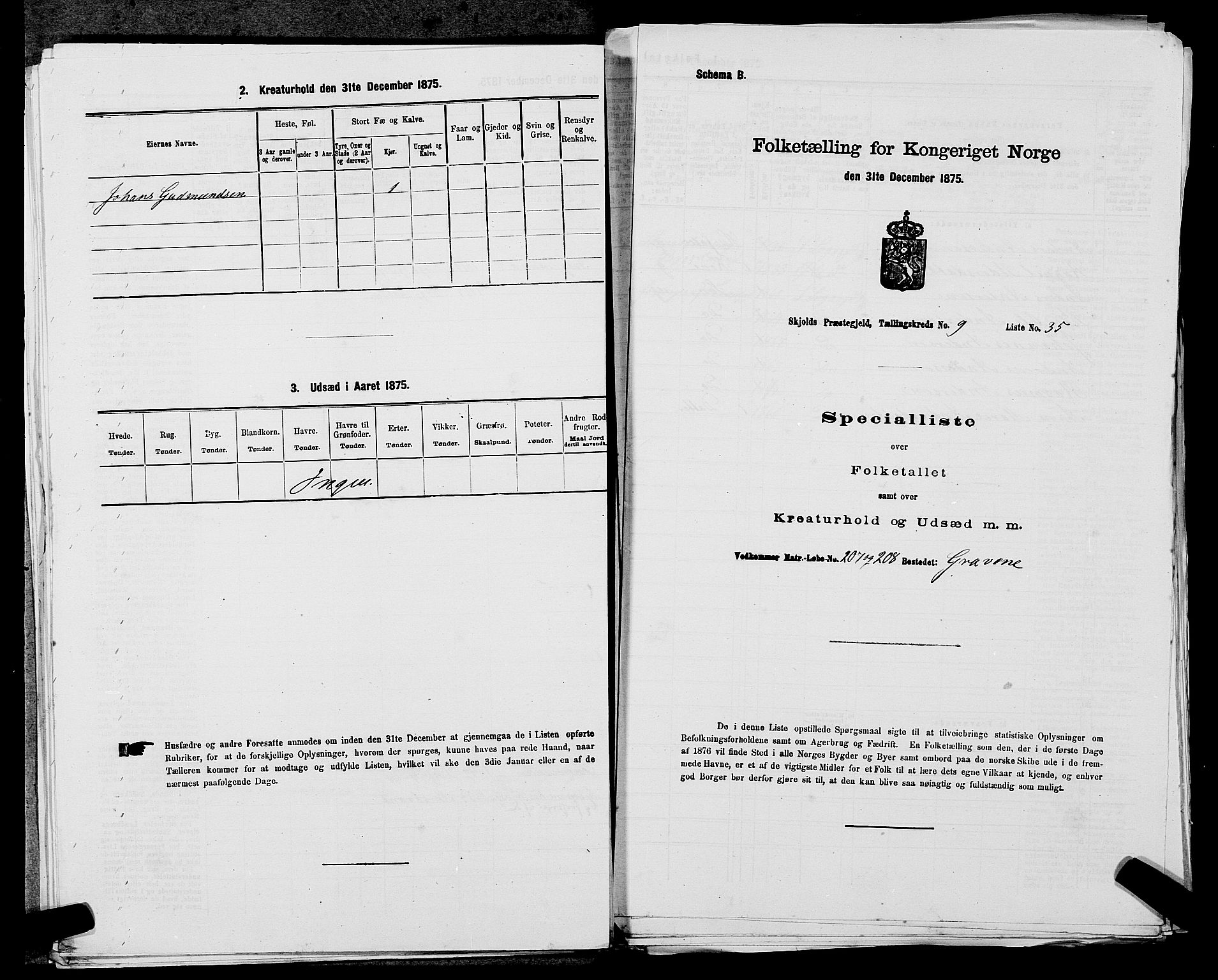 SAST, Folketelling 1875 for 1154P Skjold prestegjeld, 1875, s. 904