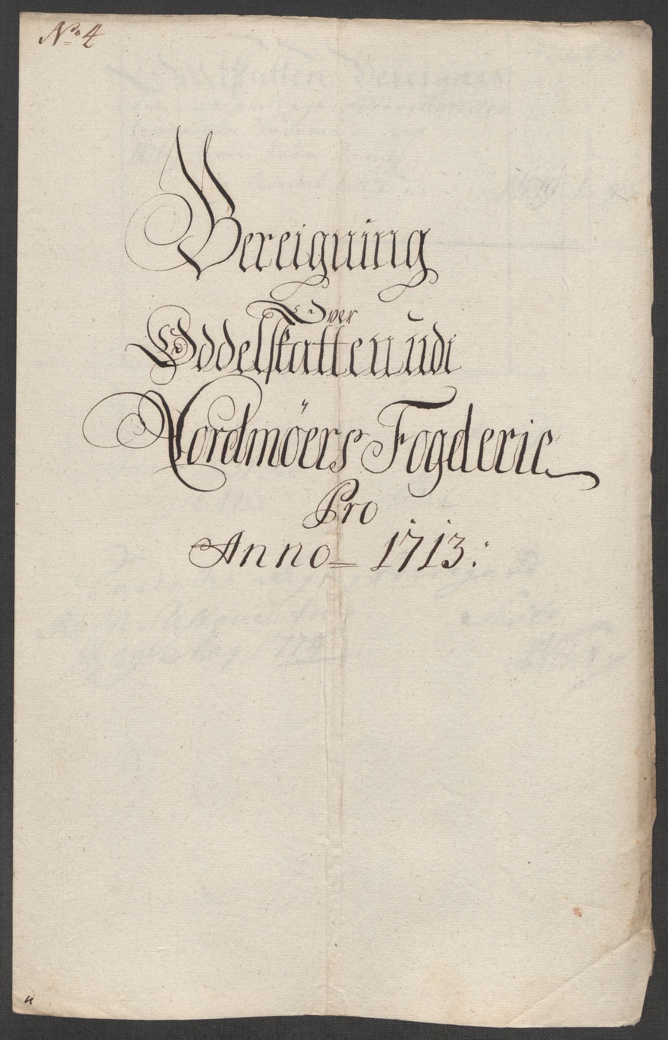 Rentekammeret inntil 1814, Reviderte regnskaper, Fogderegnskap, RA/EA-4092/R56/L3747: Fogderegnskap Nordmøre, 1713, s. 84