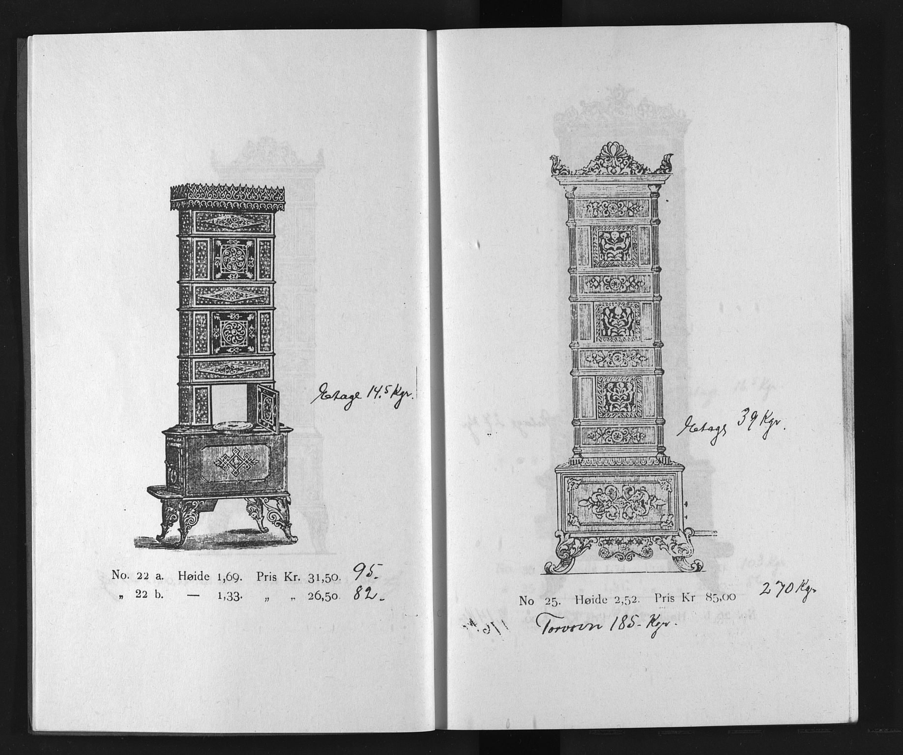 Næs Jernverksmuseets samling av historiske ovnskataloger, NESJ/NJM-006/01/L0062: Aadals Brug/Aadalsbrug Jernstøberi, Mek. Værksted, Kjedelsmie & Spigerfabrik, Kristiania/Løten, 1896