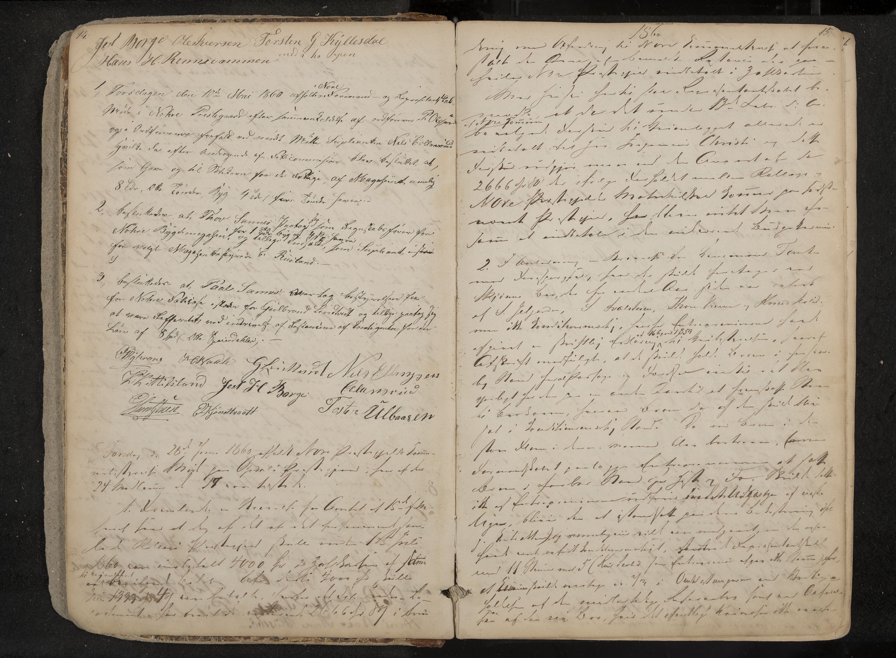 Nore og Uvdal formannskap, IKAK/0633021-1/A/L0001: Møtebok, 1859-1882, s. 14-15