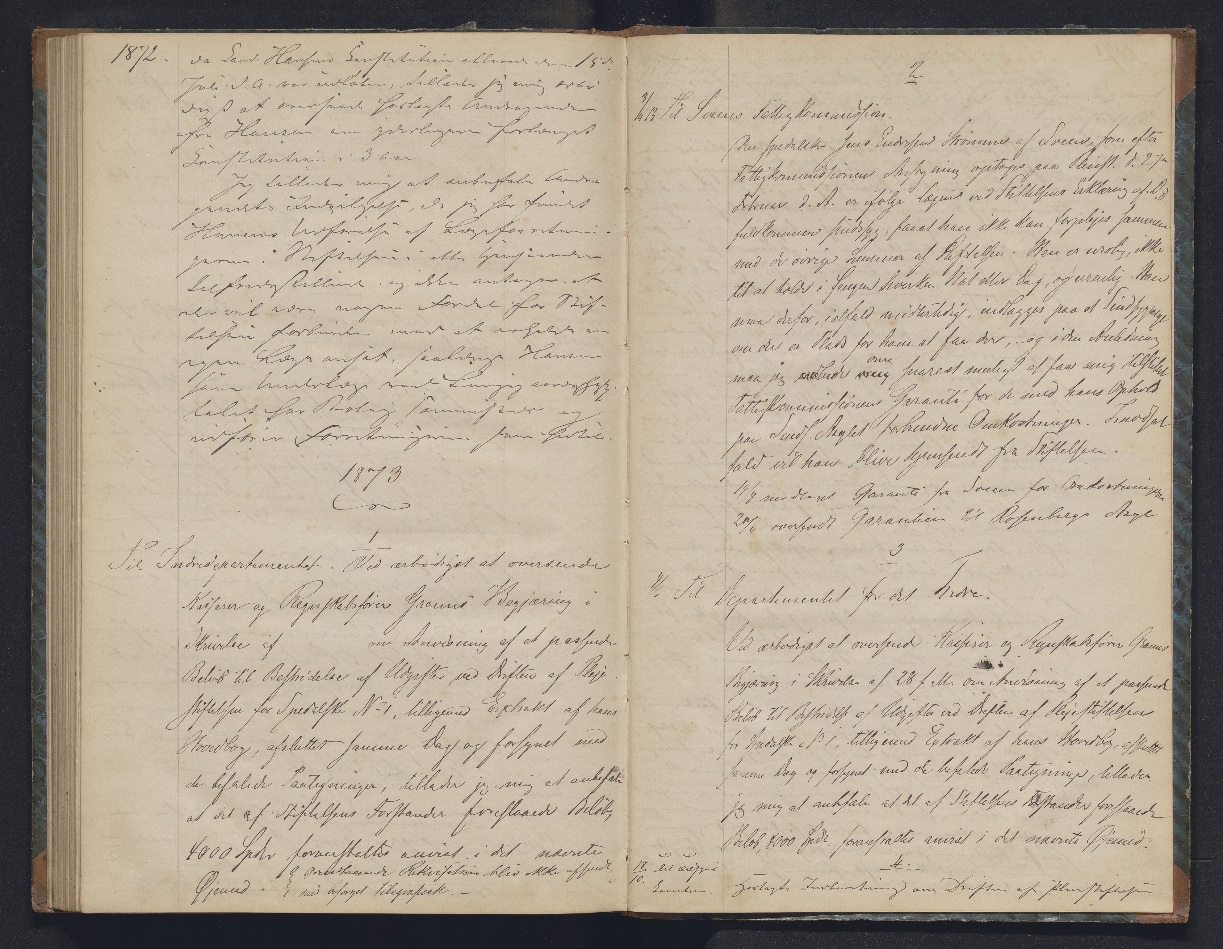 Lepraarkiver - Overlegen for den spedalske sykdom, AV/SAB-A-61001/B.b/L0006: Kopibok, 1860-1874