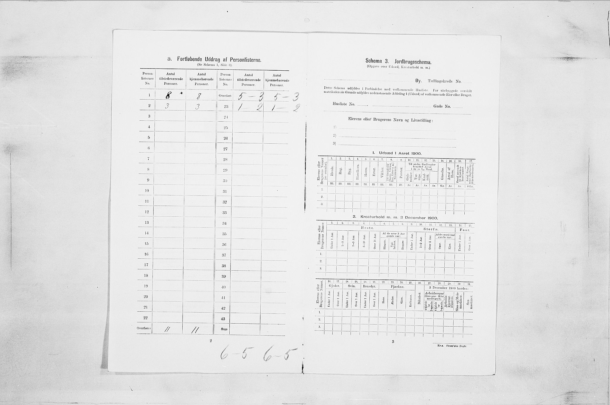 SAO, Folketelling 1900 for 0103 Fredrikstad kjøpstad, 1900