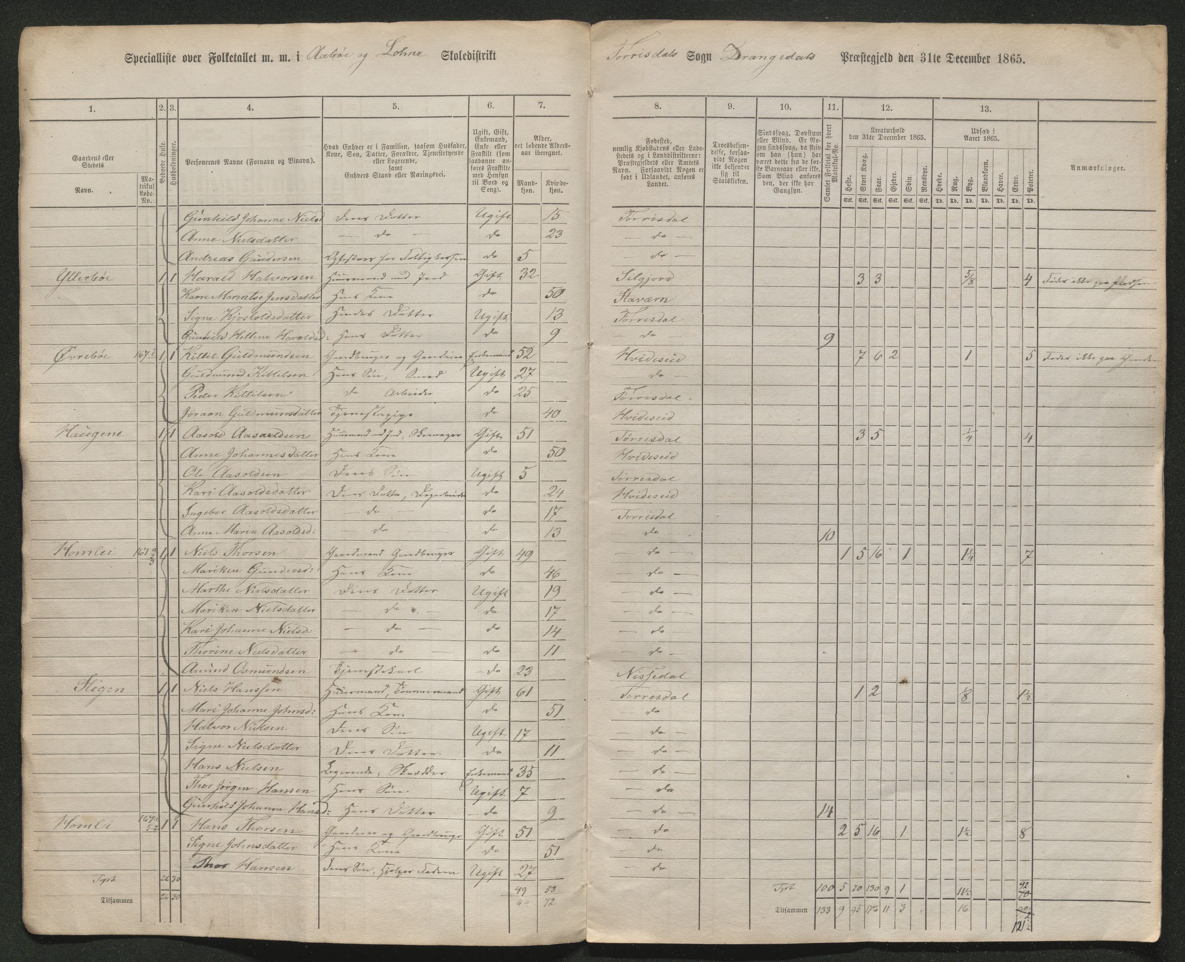 SAKO, Fantetellingen i Drangedal 1865, 1865, s. 153