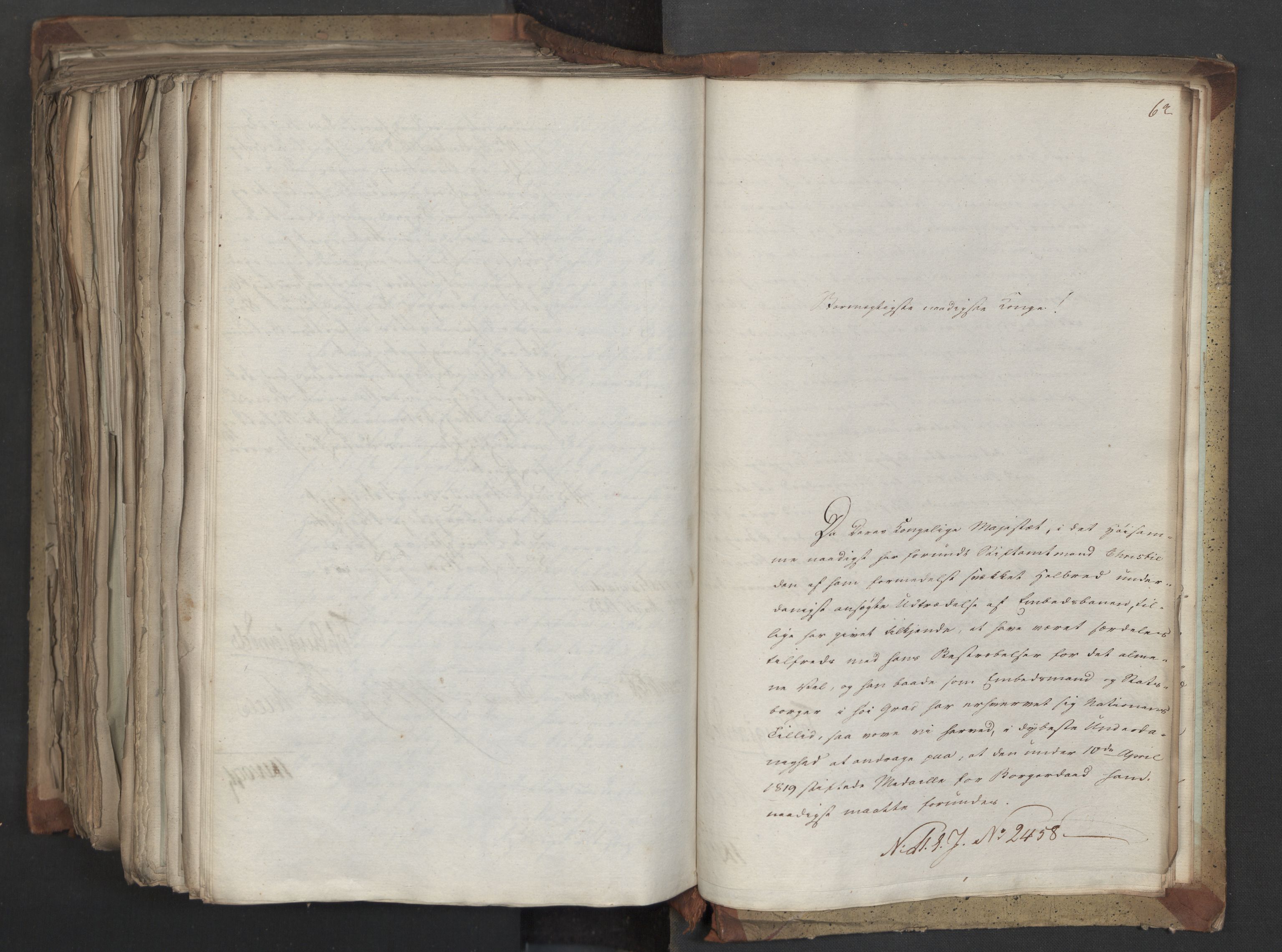 Statsrådsavdelingen i Stockholm, AV/RA-S-1003/D/Da/L0041: Regjeringsinnstillinger nr. 2204-2466, 1825, s. 685