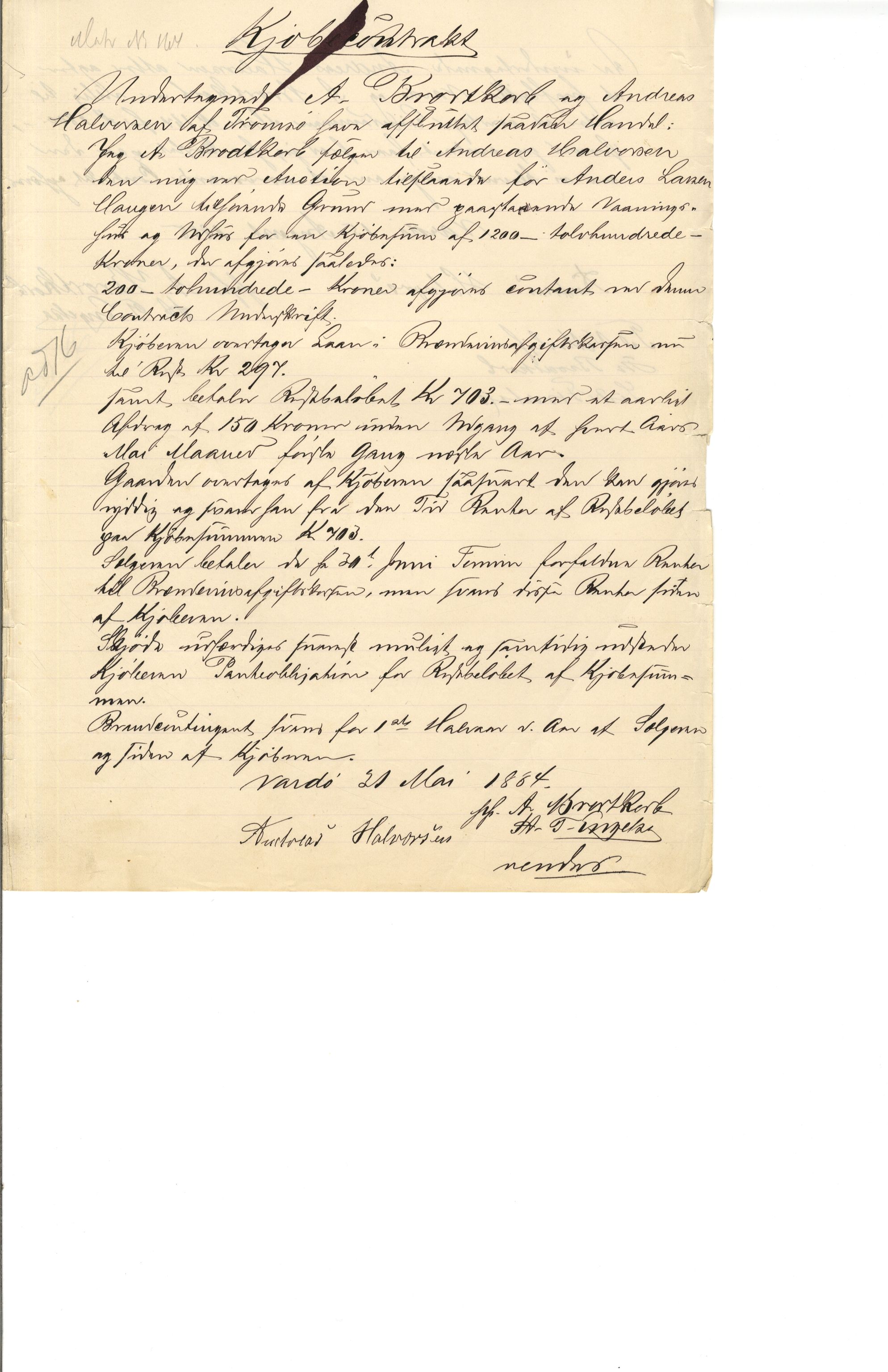 Brodtkorb handel A/S, VAMU/A-0001/Q/Qb/L0001: Skjøter og grunnbrev i Vardø by, 1822-1943, s. 69