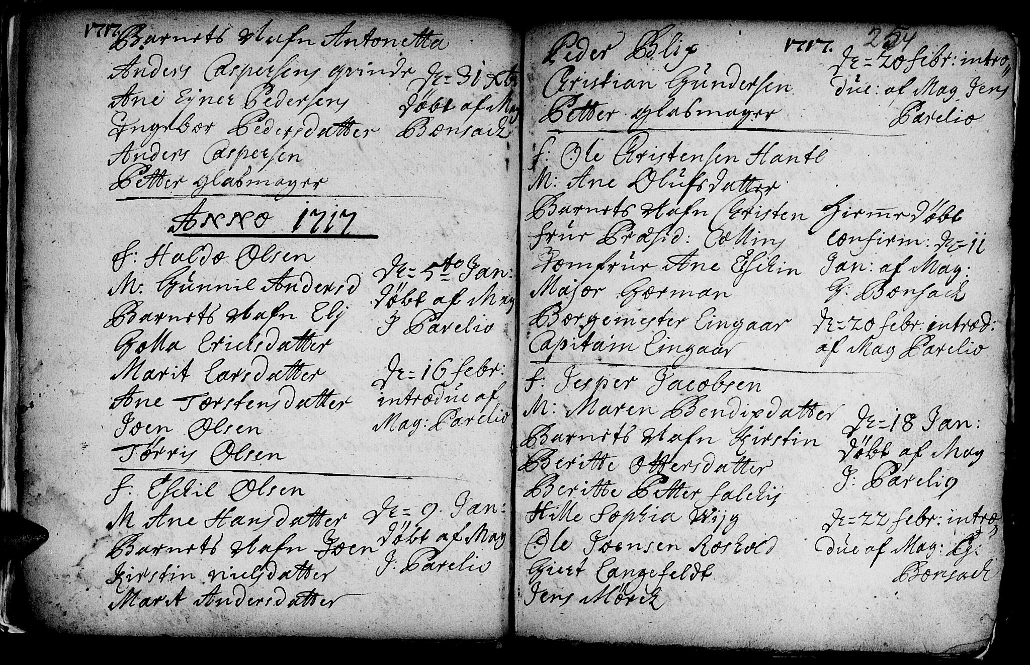 Ministerialprotokoller, klokkerbøker og fødselsregistre - Sør-Trøndelag, AV/SAT-A-1456/601/L0035: Ministerialbok nr. 601A03, 1713-1728, s. 254