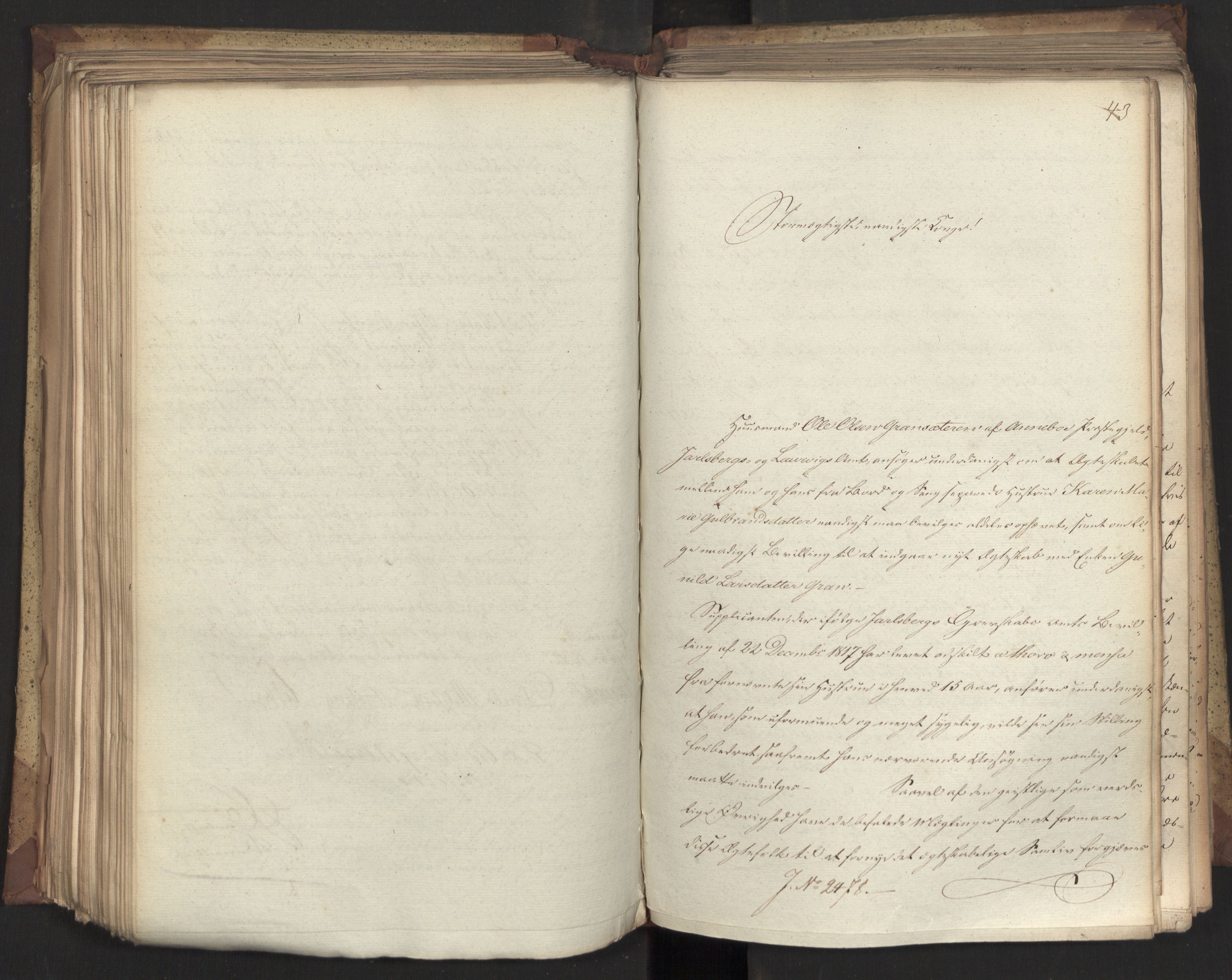 Statsrådsavdelingen i Stockholm, AV/RA-S-1003/D/Da/L0079: Regjeringsinnstillinger nr. 2400-2549, 1832, s. 259