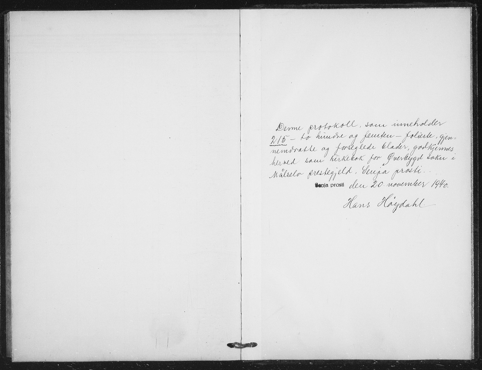 Målselv sokneprestembete, SATØ/S-1311/G/Ga/Gab/L0012klokker: Klokkerbok nr. 12, 1900-1936