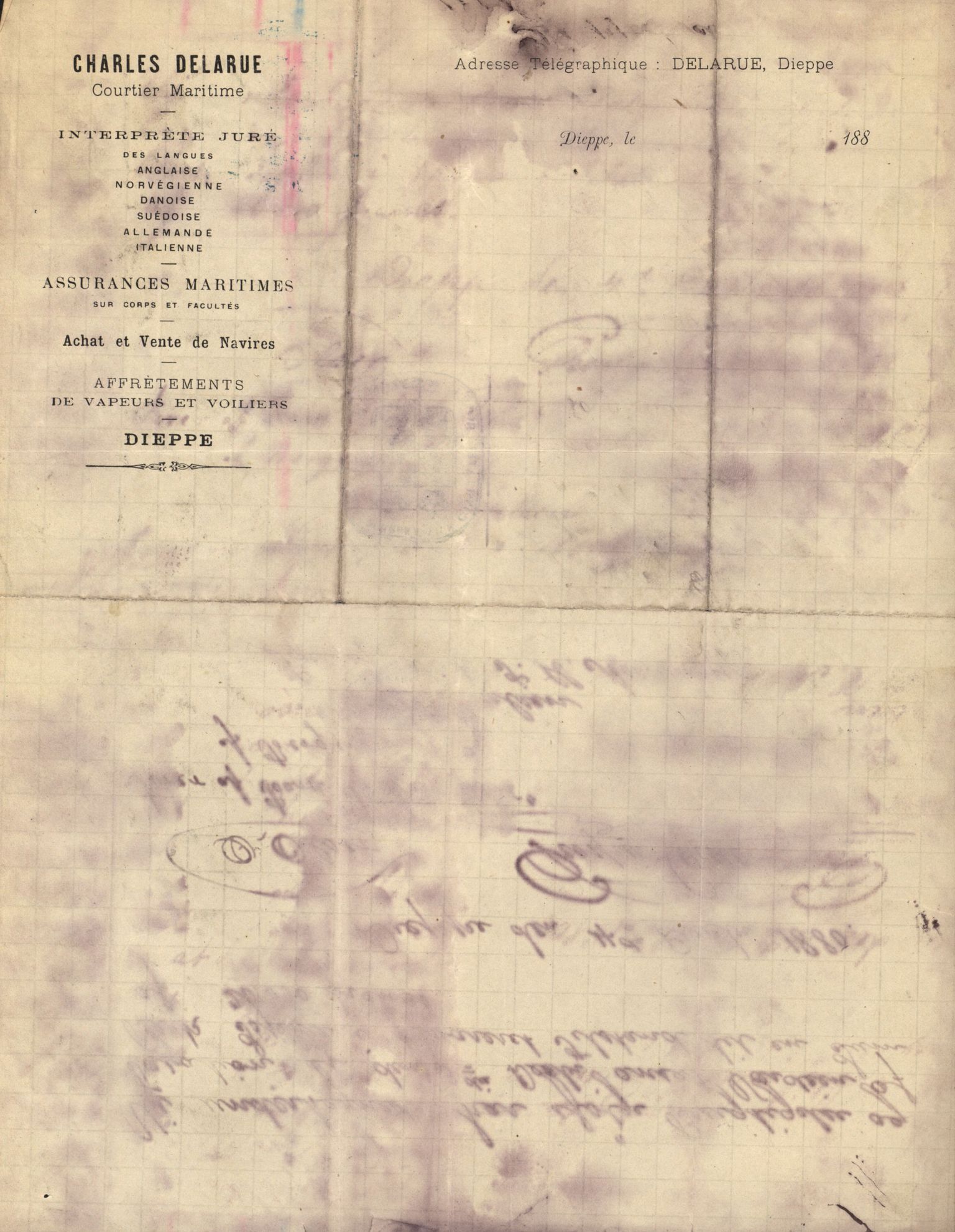 Pa 63 - Østlandske skibsassuranceforening, VEMU/A-1079/G/Ga/L0012/0002: Havaridokumenter / Sophie, 1880