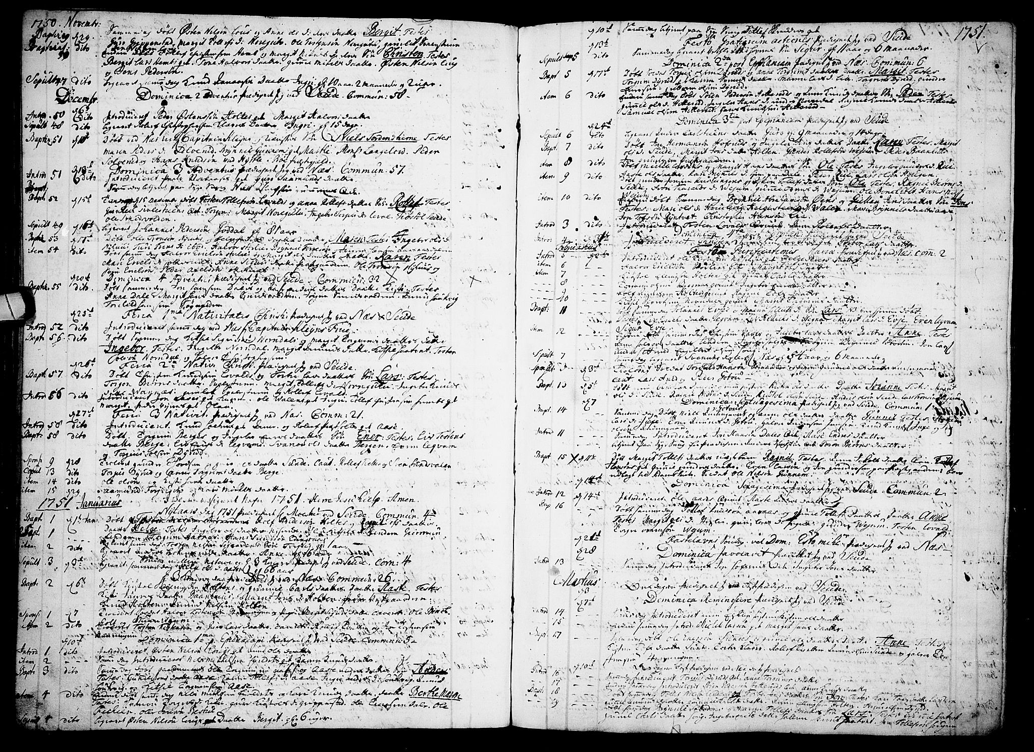 Sauherad kirkebøker, AV/SAKO-A-298/F/Fa/L0003: Ministerialbok nr. I 3, 1722-1766