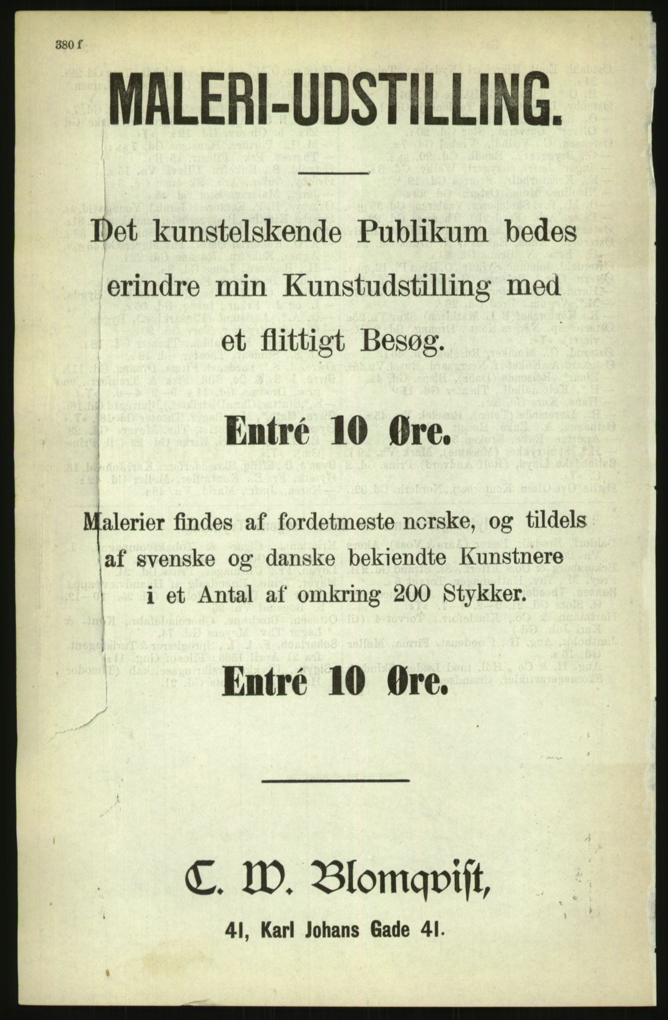 Kristiania/Oslo adressebok, PUBL/-, 1886, s. 380g