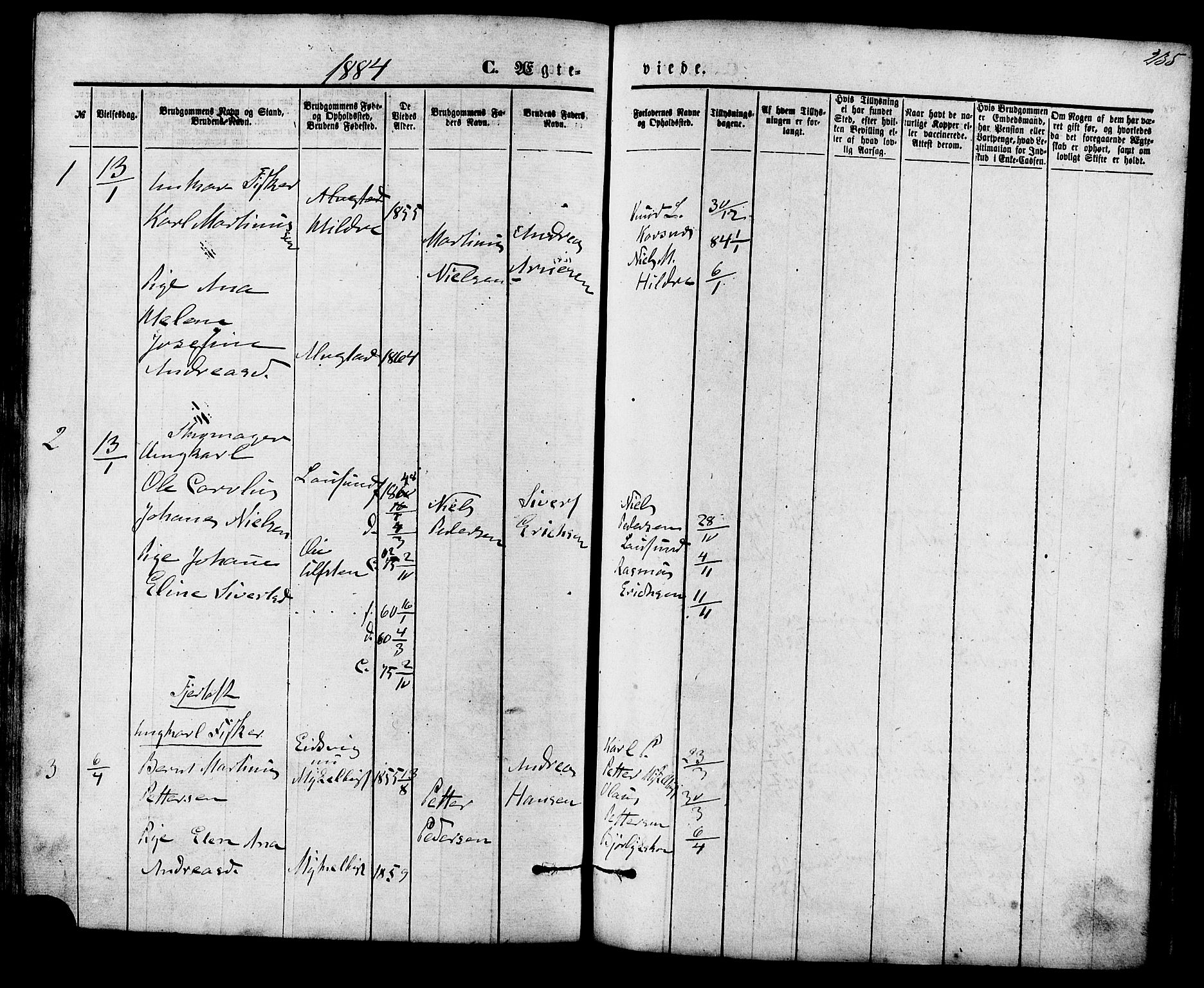 Ministerialprotokoller, klokkerbøker og fødselsregistre - Møre og Romsdal, AV/SAT-A-1454/536/L0500: Ministerialbok nr. 536A09, 1876-1889, s. 235