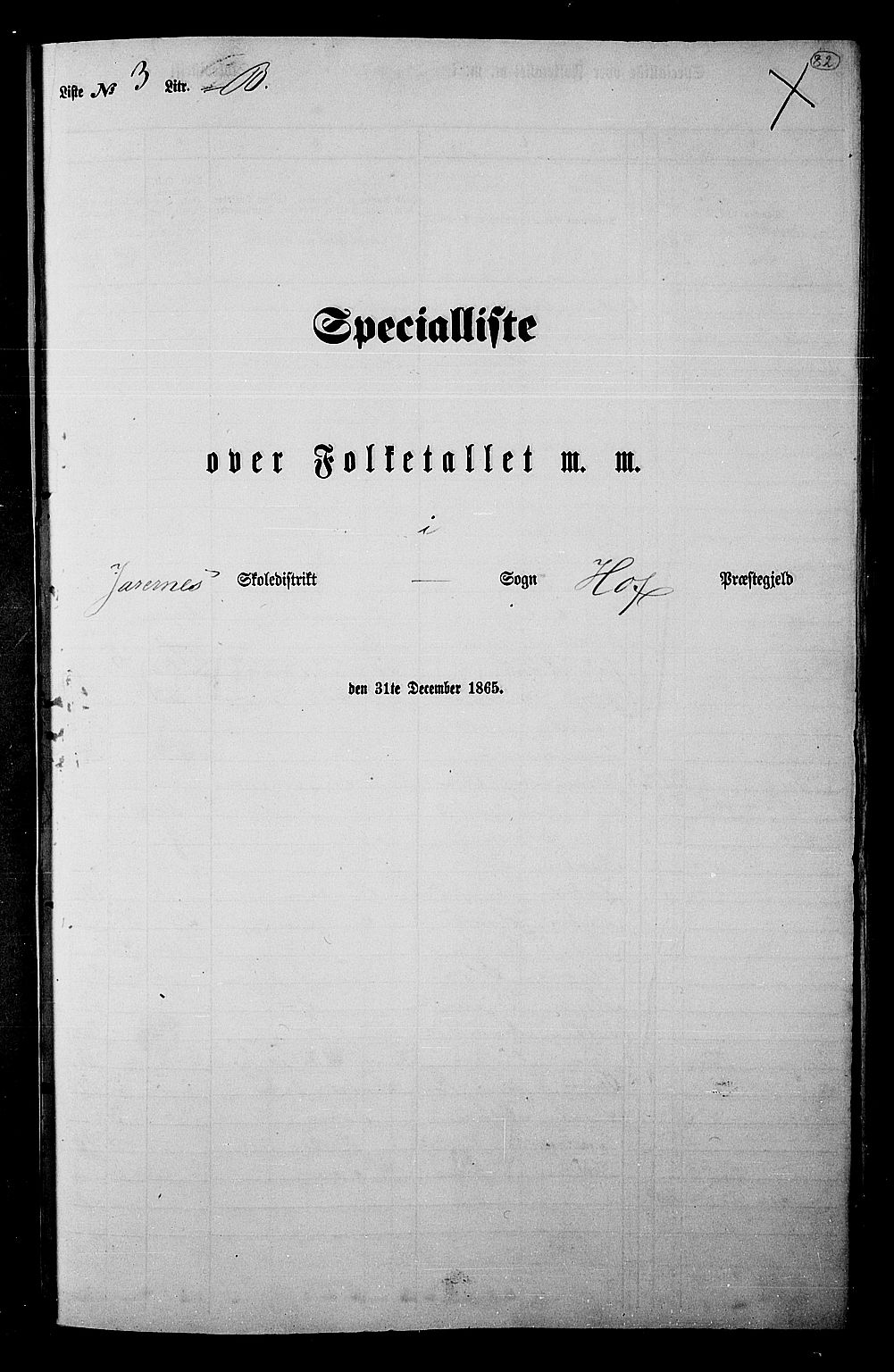 RA, Folketelling 1865 for 0424P Hof prestegjeld, 1865, s. 78