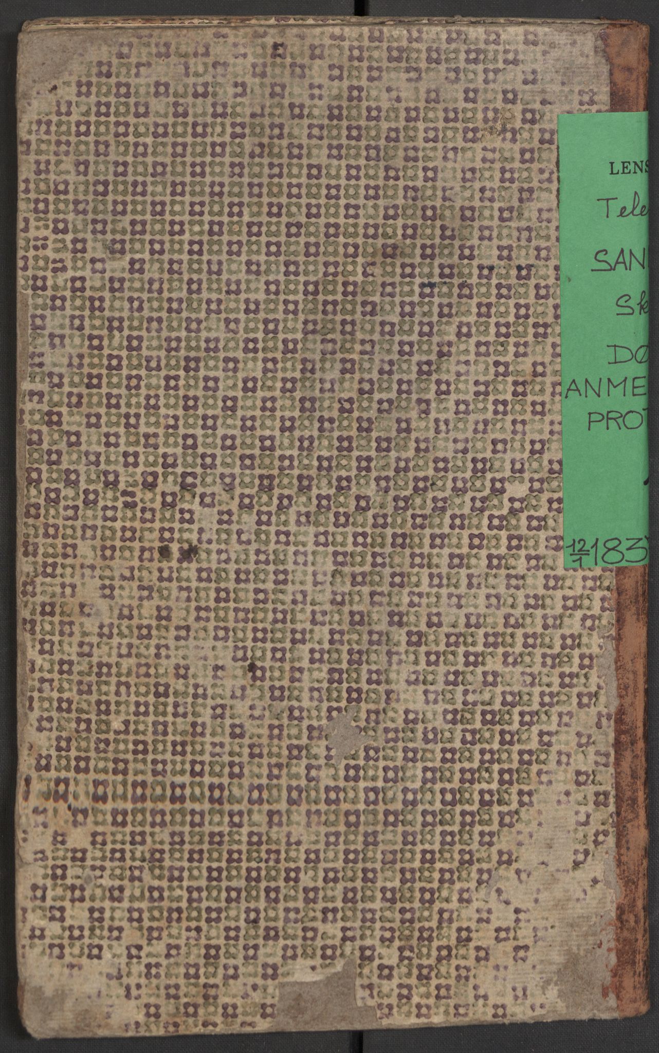 Sannidal lensmannskontor, AV/SAKO-A-569/H/Ha/L0001: Dødsanmeldelsesprotokoll, 1837-1859