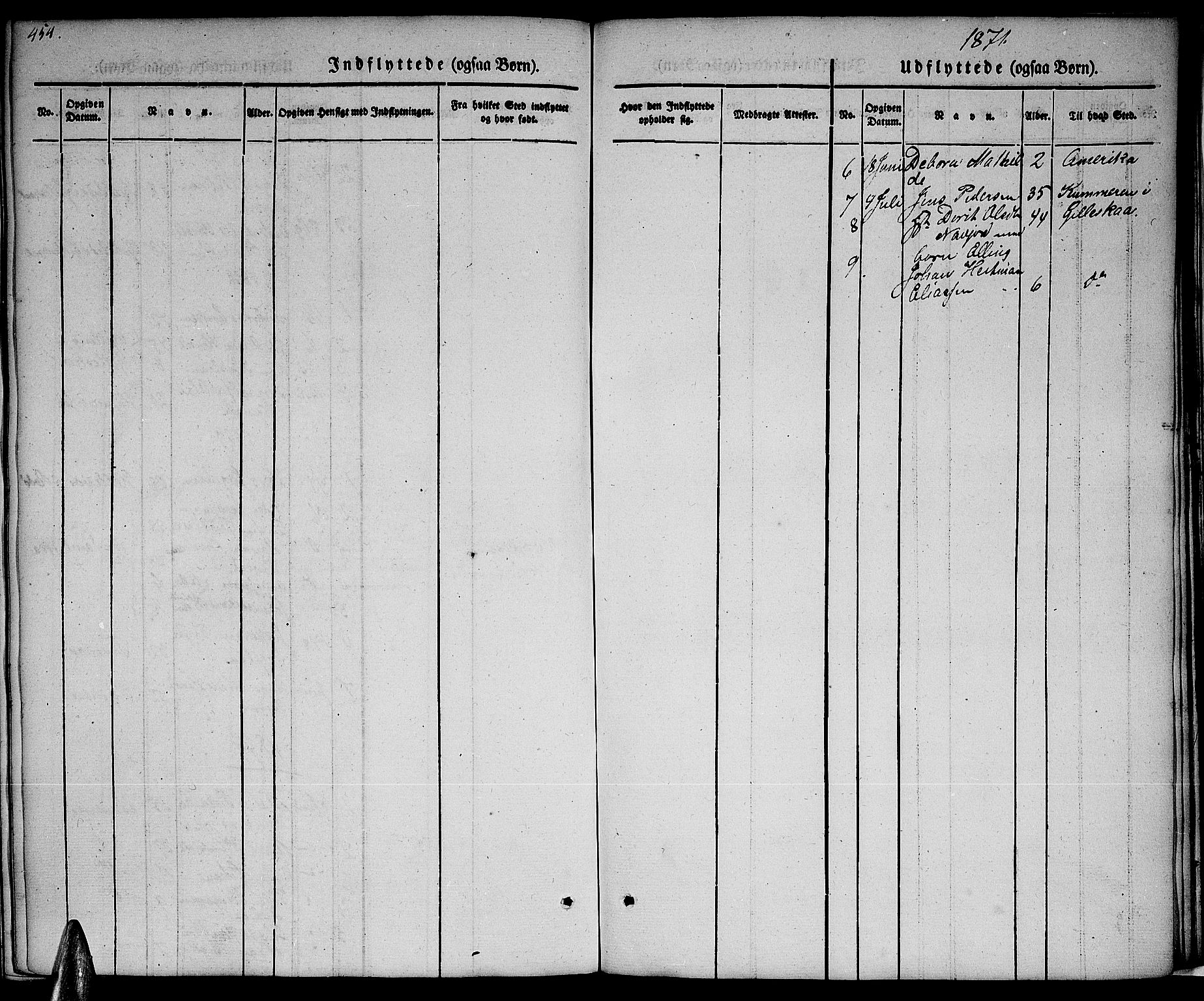 Ministerialprotokoller, klokkerbøker og fødselsregistre - Nordland, SAT/A-1459/846/L0652: Klokkerbok nr. 846C02, 1841-1871, s. 454