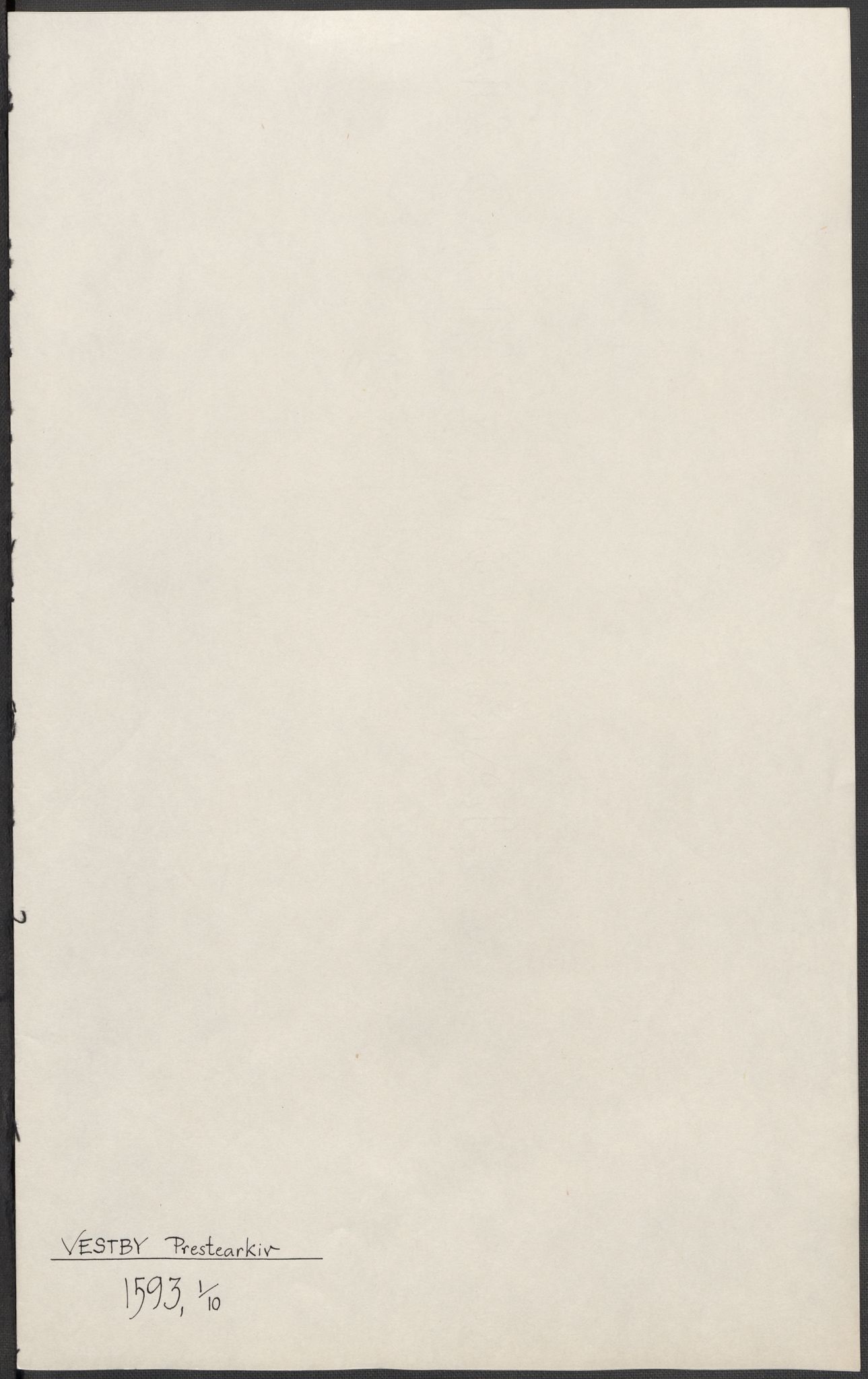 Riksarkivets diplomsamling, RA/EA-5965/F15/L0006: Prestearkiv - Akershus, 1593-1865, s. 134