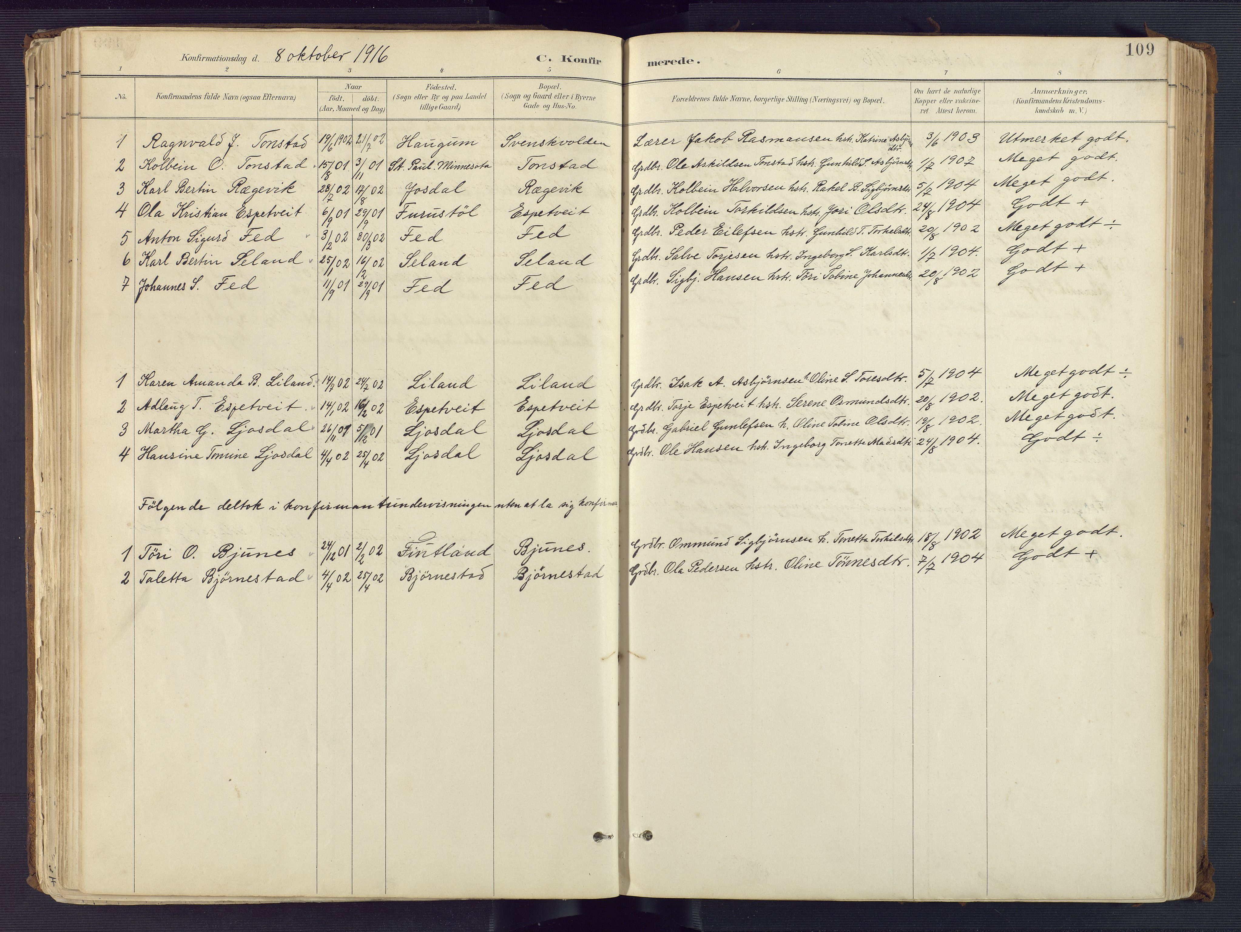 Sirdal sokneprestkontor, AV/SAK-1111-0036/F/Fa/Fab/L0004: Ministerialbok nr. A 4, 1887-1919, s. 109