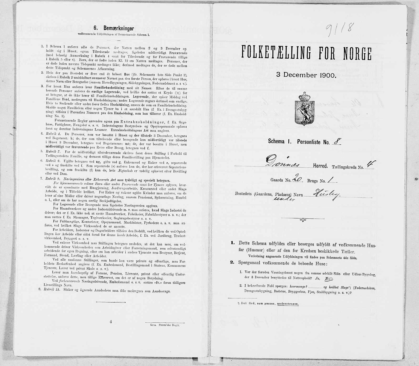 SAT, Folketelling 1900 for 1827 Dønnes herred, 1900, s. 563