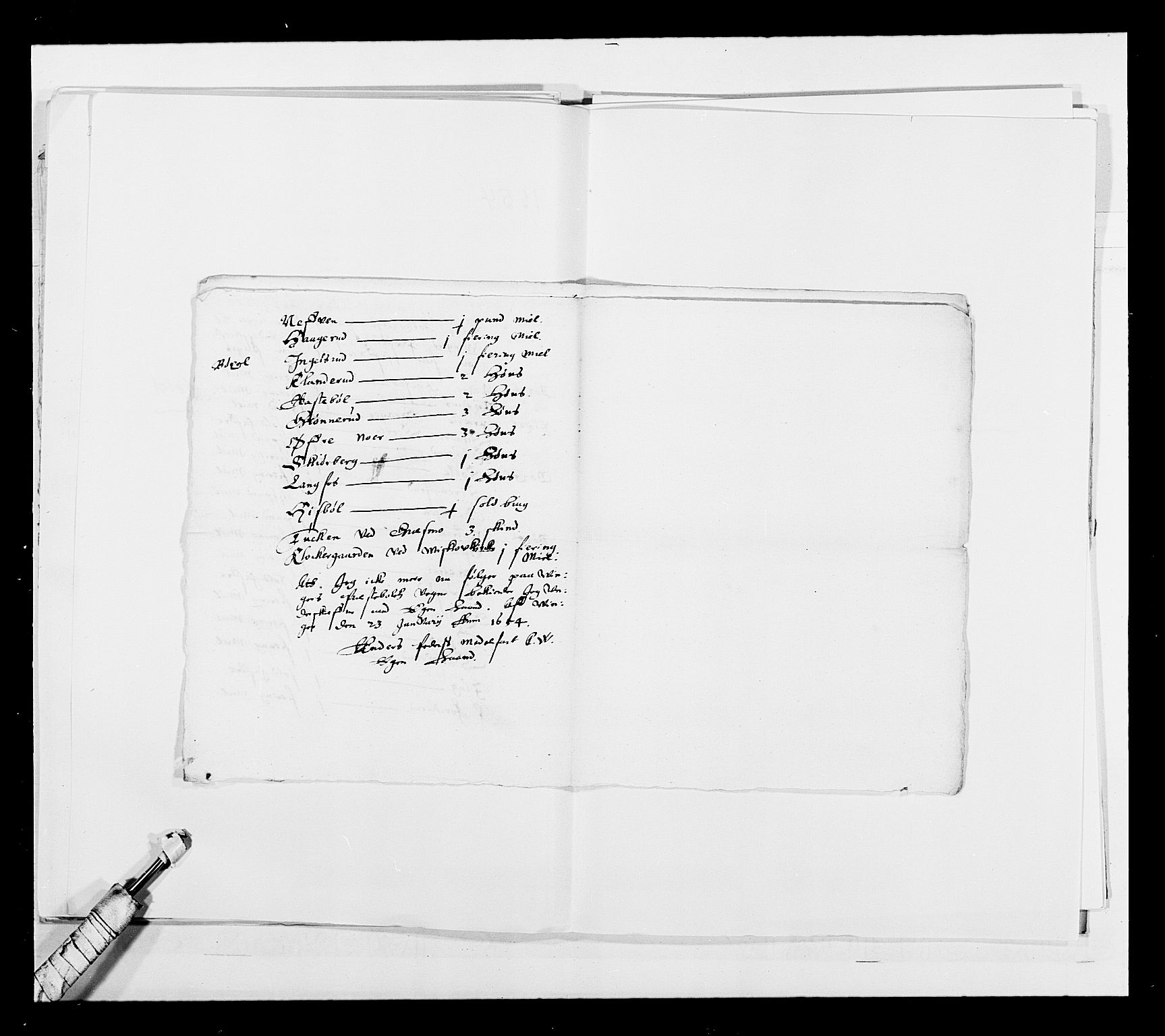 Stattholderembetet 1572-1771, RA/EA-2870/Ek/L0030/0001: Jordebøker 1633-1658: / Kirke- og prestebolsgods i Akershus len, 1654, s. 178