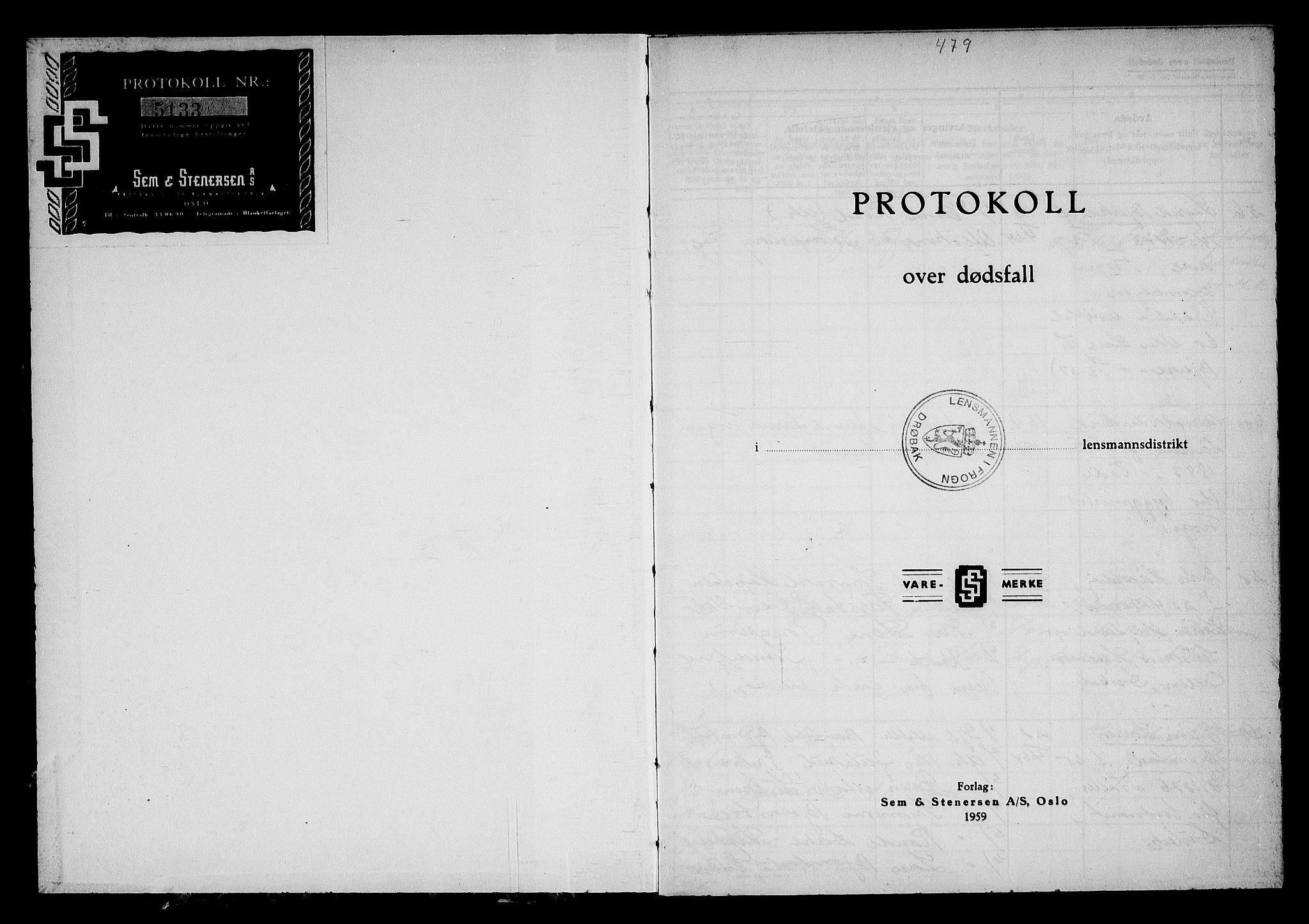 Frogn lensmannskontor, AV/SAO-A-10290/H/Ha/L0004: Dødsanmeldelsesprotokoll, 1964-1968