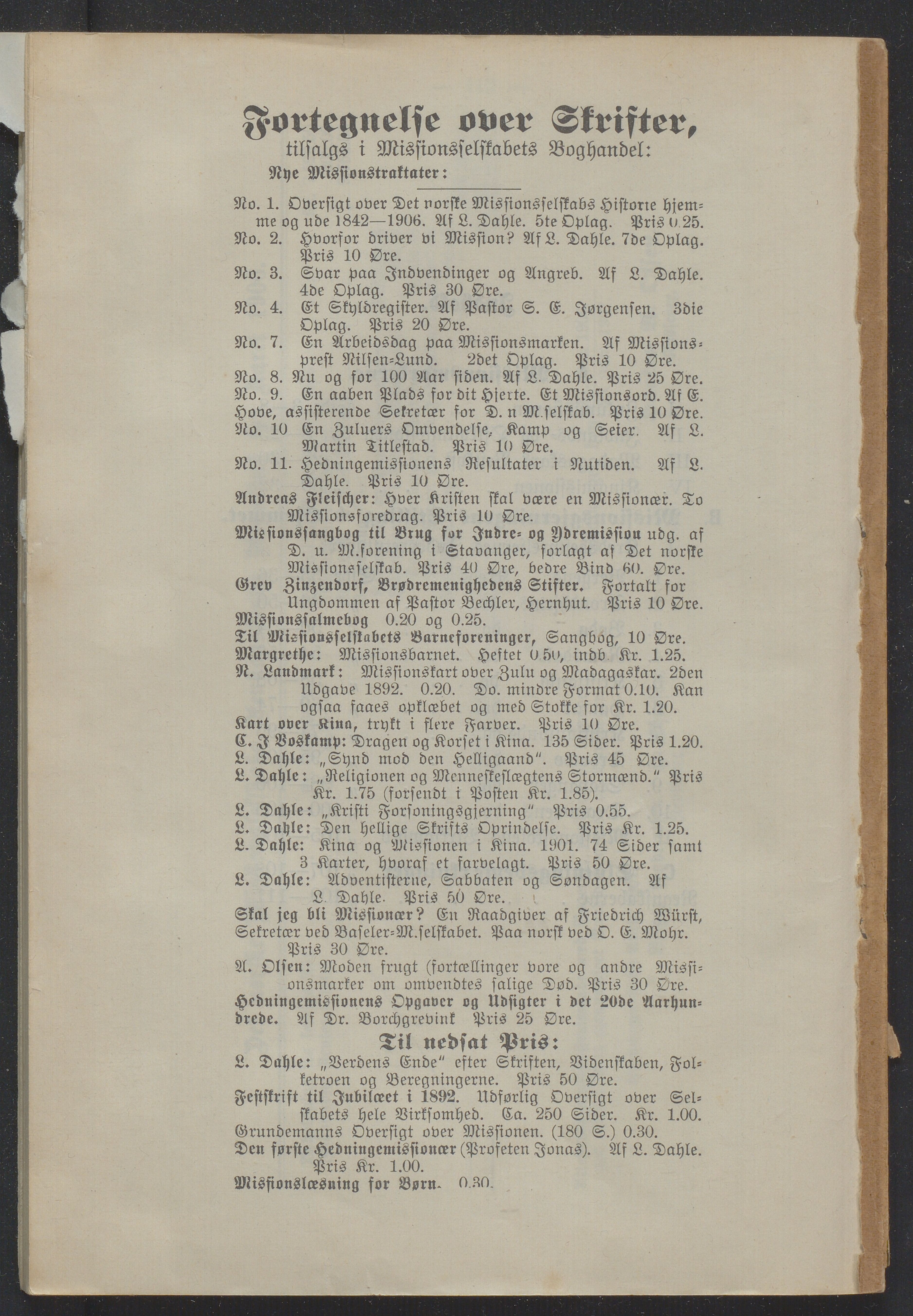 Det Norske Misjonsselskap - hovedadministrasjonen, VID/MA-A-1045/D/Db/Dba/L0340/0007: Beretninger, Bøker, Skrifter o.l   / Årsberetninger. Heftet. 65. , 1906