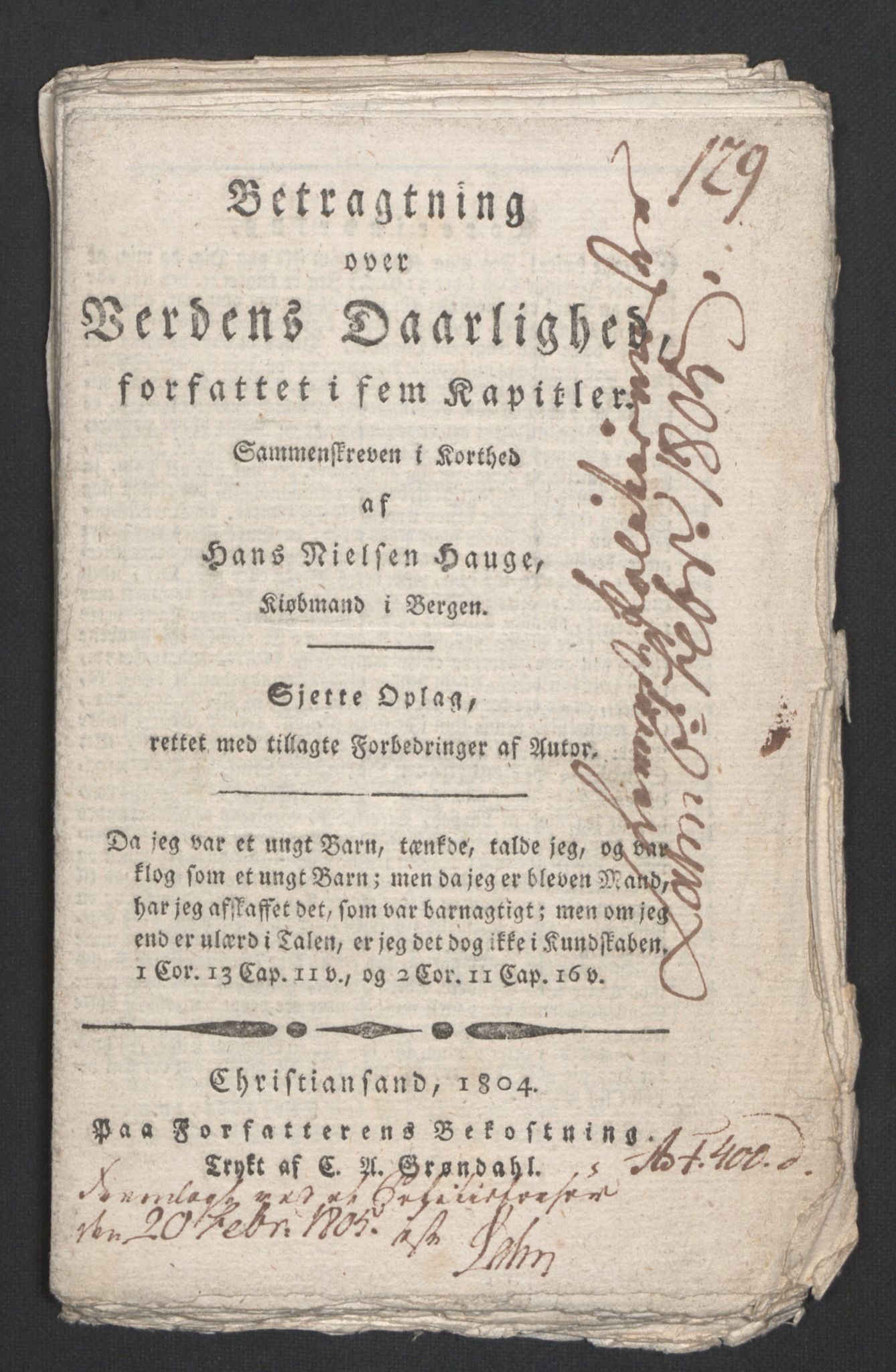 Justisdepartementet, Kommisjon i saken mot Hans Nielsen Hauge 1804, RA/S-1151/D/L0003: Hans Nielsen Hauges sak, 1813, s. 66