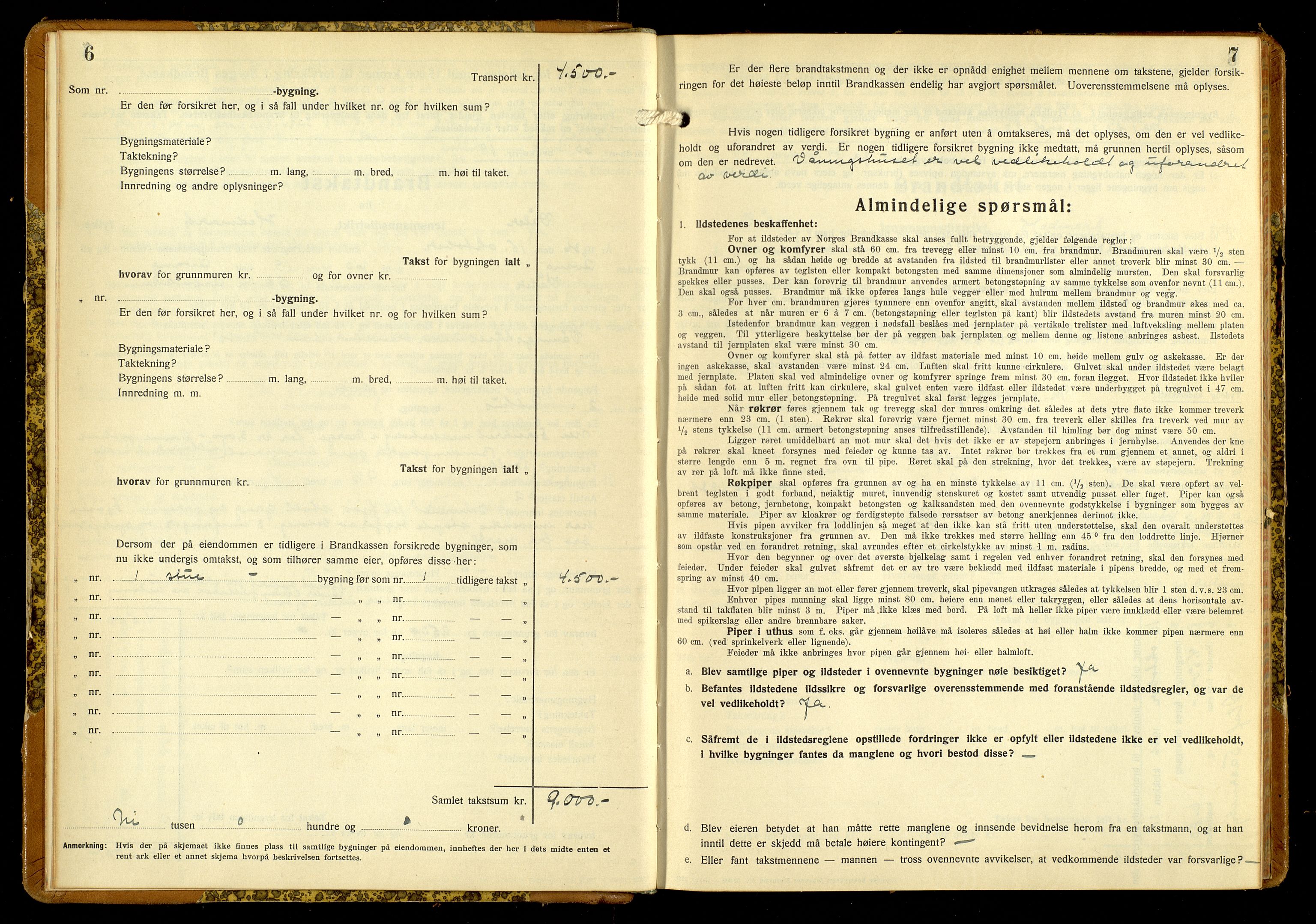 Norges Brannkasse, Våler, Hedmark, AV/SAH-NBRANV-019/F/L0026: Branntakstprotokoll, 1936-1938