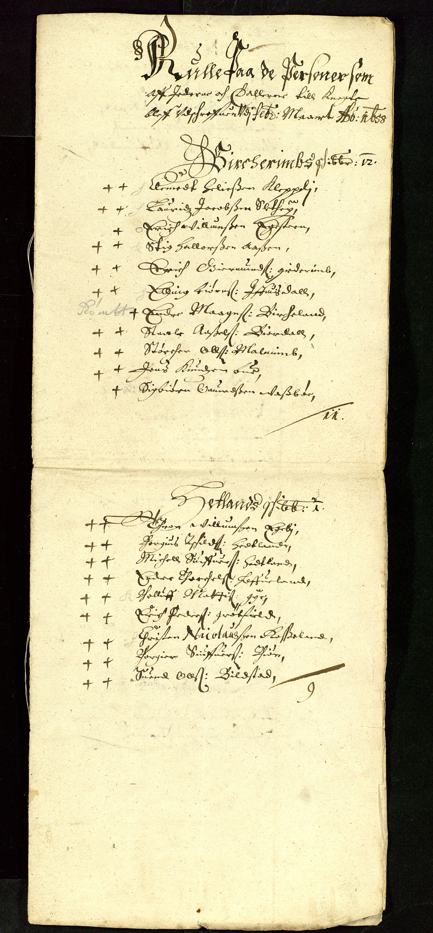 Stavanger len, AV/SAST-A-101870/Ob/L0025: Diverse, 1644-1661, s. 158