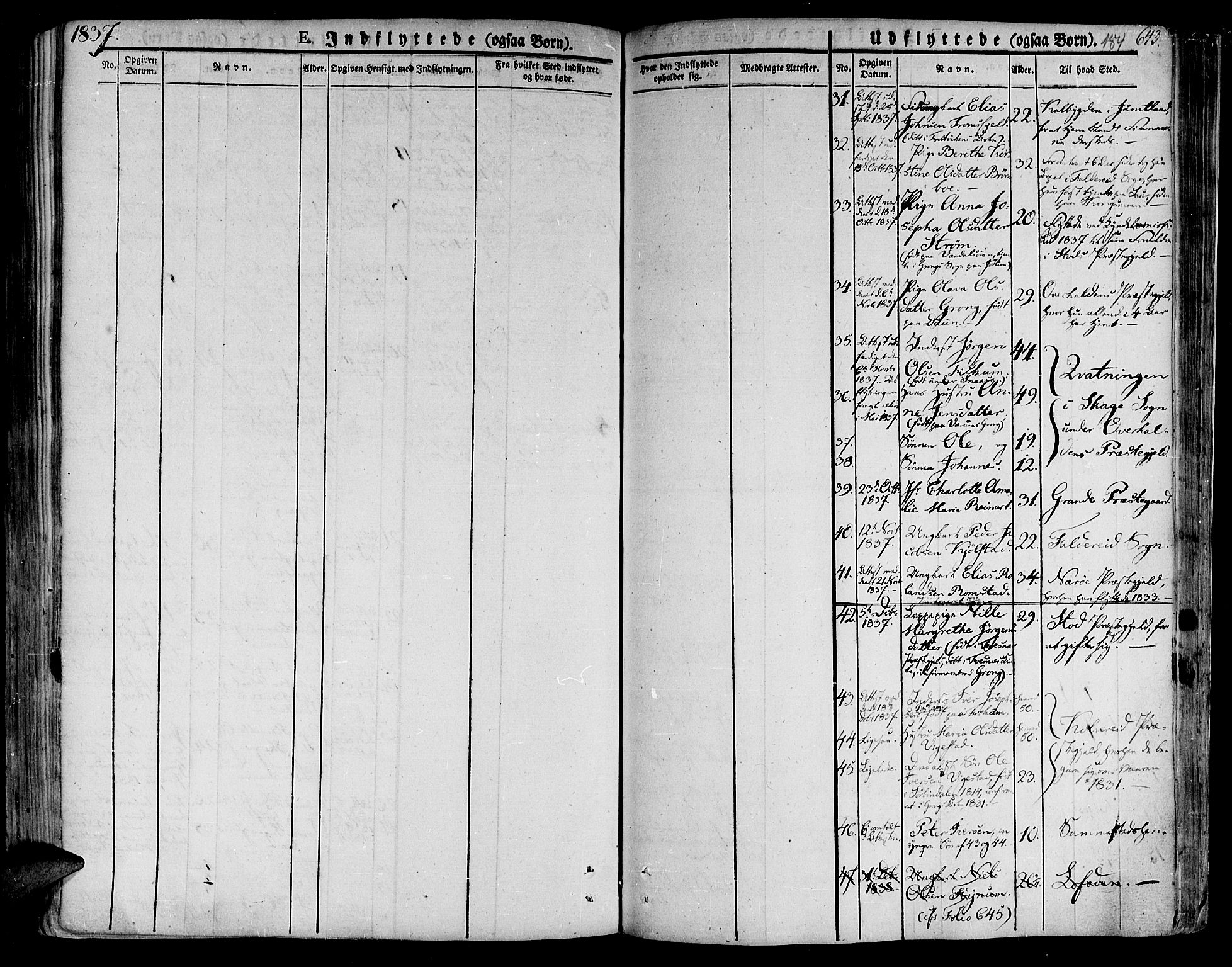 Ministerialprotokoller, klokkerbøker og fødselsregistre - Nord-Trøndelag, SAT/A-1458/758/L0510: Ministerialbok nr. 758A01 /1, 1821-1841, s. 184