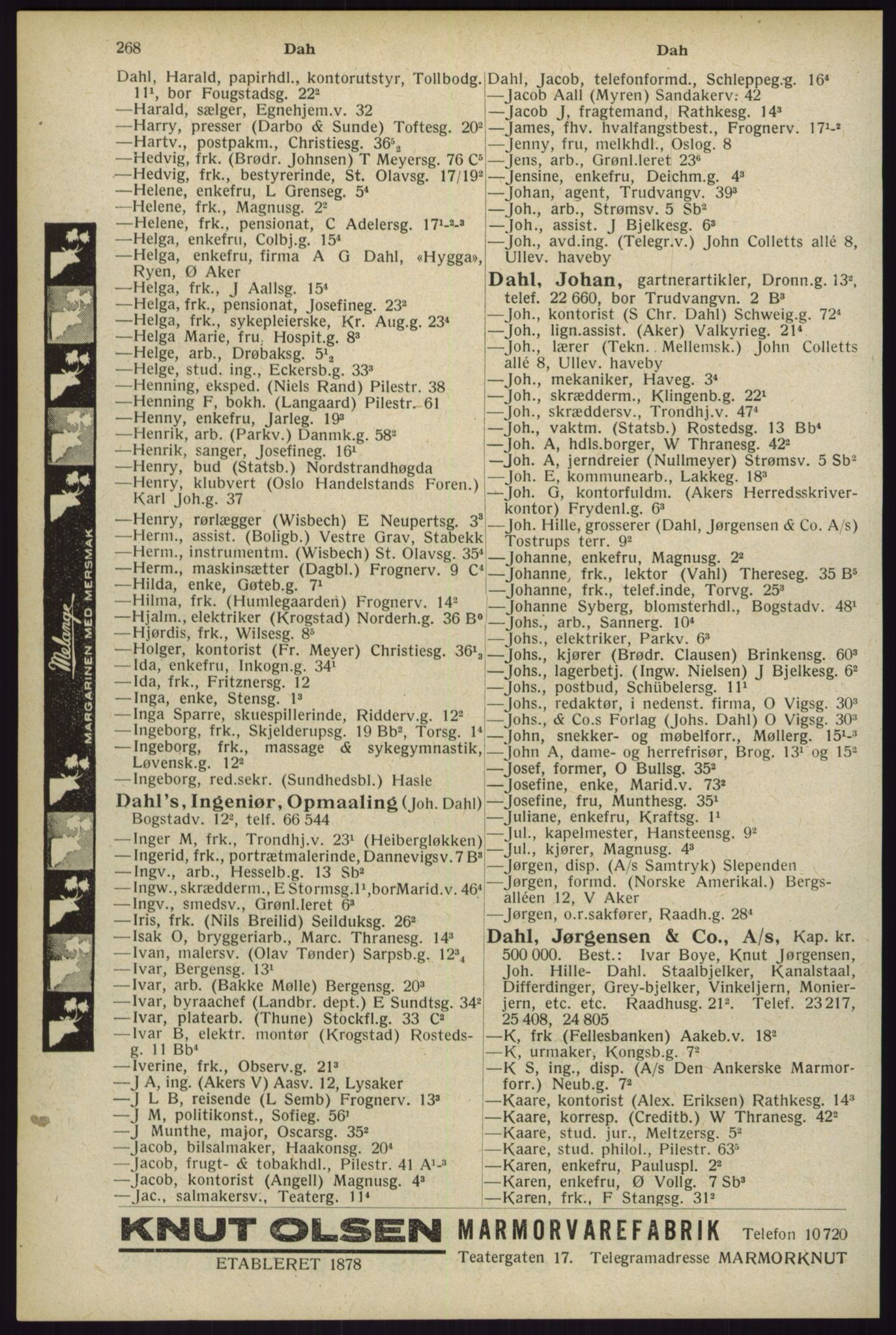 Kristiania/Oslo adressebok, PUBL/-, 1929, s. 268