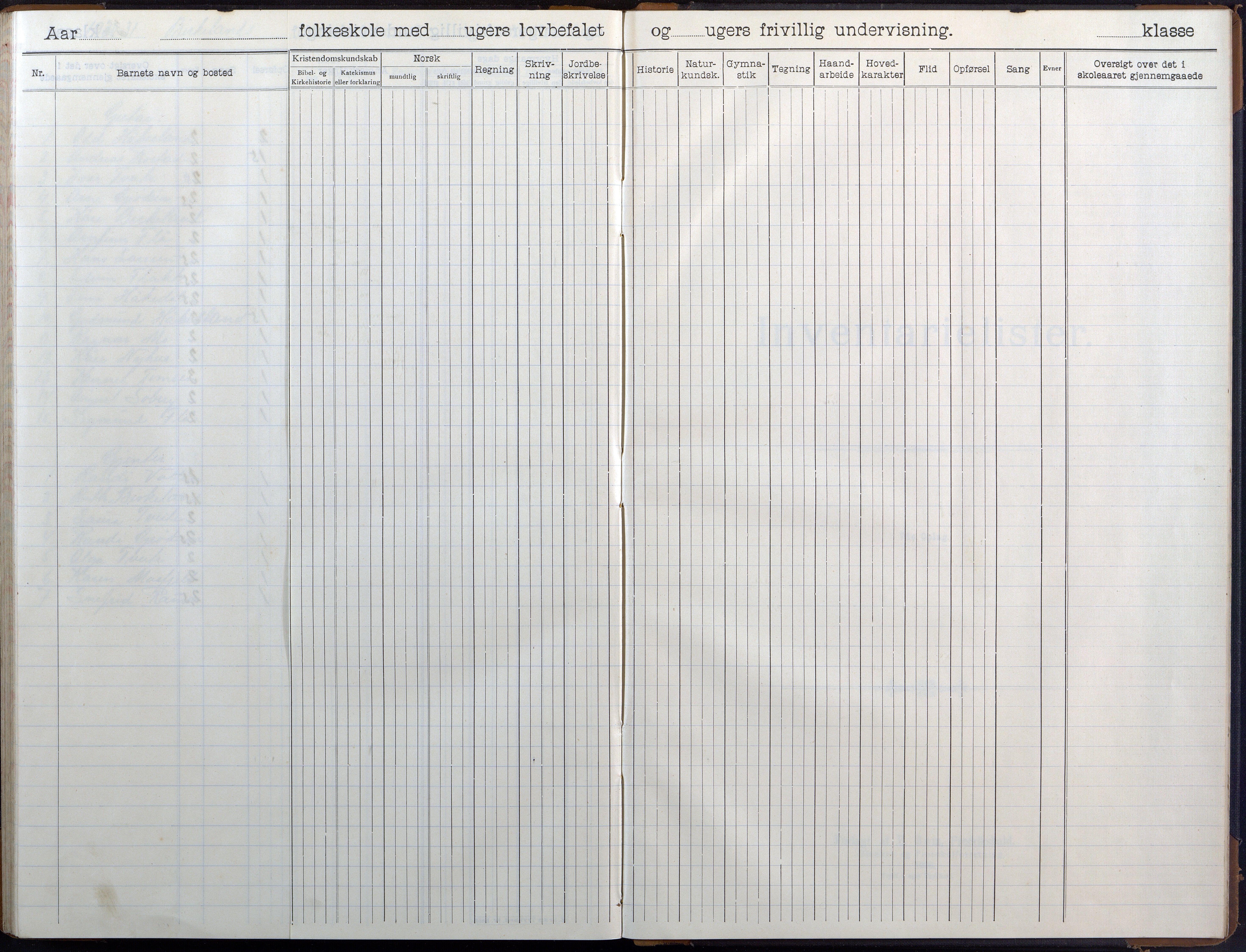 Birkenes kommune, Birkenes krets/Birkeland folkeskole frem til 1991, AAKS/KA0928-550a_91/F02/L0007: Skoleprotokoll, 1907-1931