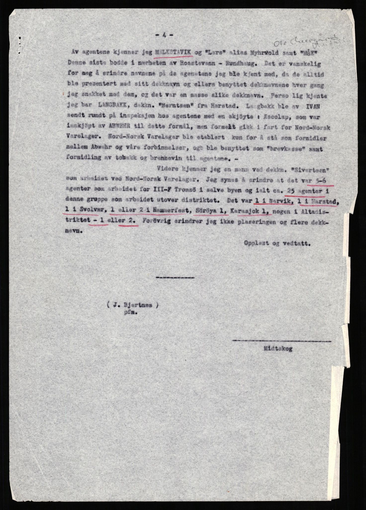 Forsvaret, Forsvarets overkommando II, AV/RA-RAFA-3915/D/Db/L0019: CI Questionaires. Tyske okkupasjonsstyrker i Norge. Tyskere., 1945-1946, s. 34