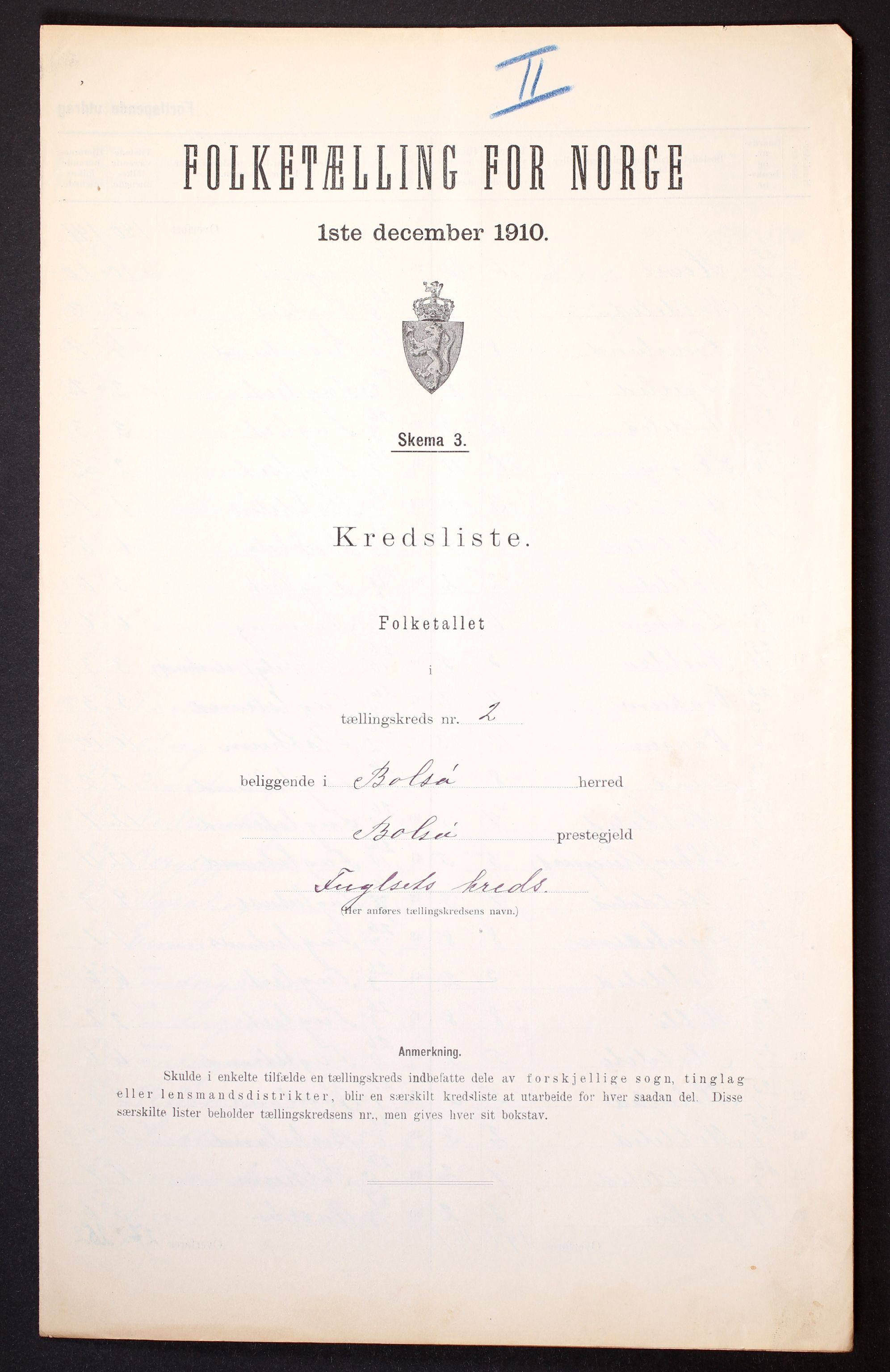 RA, Folketelling 1910 for 1544 Bolsøy herred, 1910, s. 8