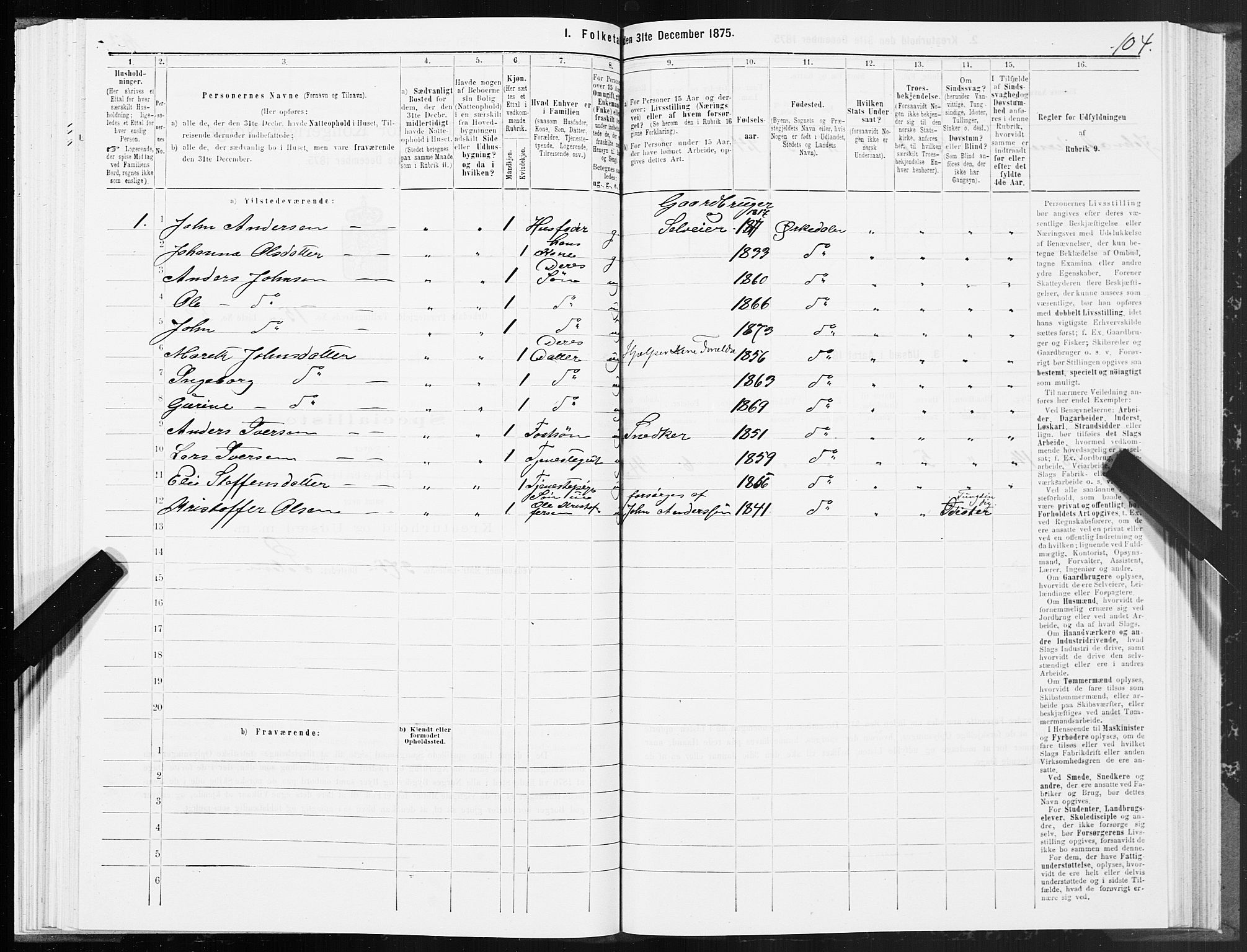 SAT, Folketelling 1875 for 1638P Orkdal prestegjeld, 1875, s. 8104