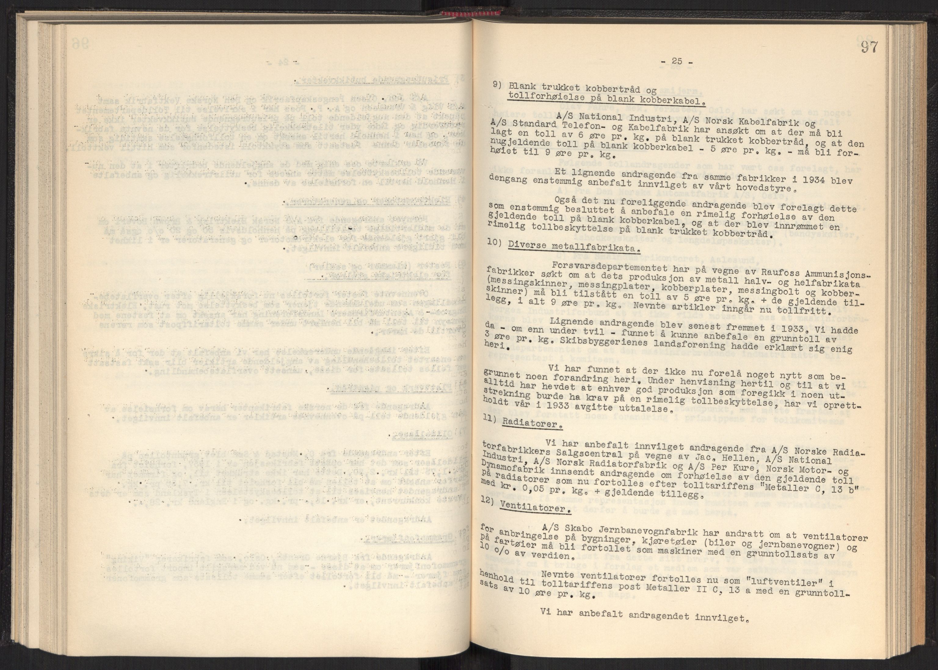 Teknologibedriftenes Landsforening TBL, AV/RA-PA-1700/A/Ad/L0006: Årsberetning med register, 1937-1943, s. 97