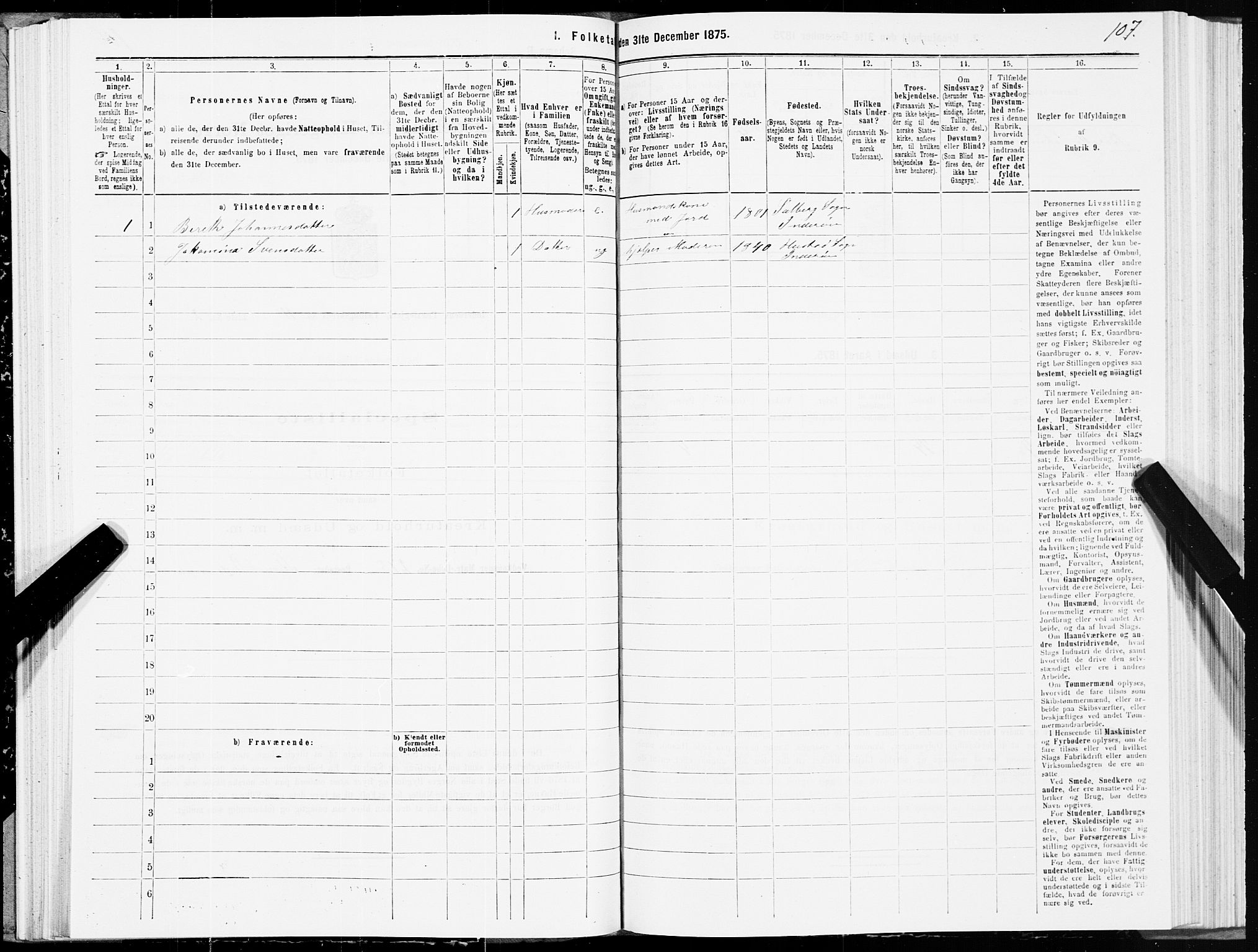 SAT, Folketelling 1875 for 1729P Inderøy prestegjeld, 1875, s. 6107