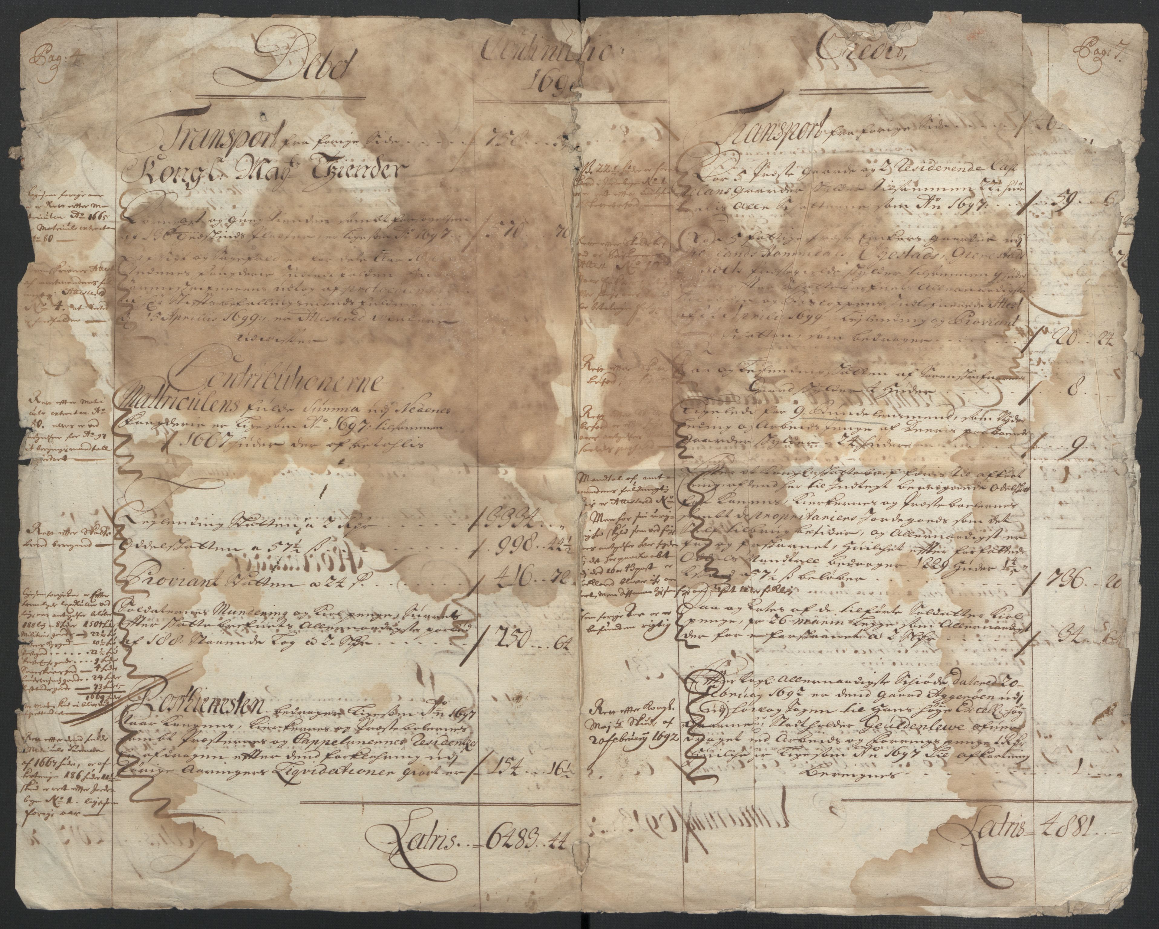 Rentekammeret inntil 1814, Reviderte regnskaper, Fogderegnskap, AV/RA-EA-4092/R39/L2314: Fogderegnskap Nedenes, 1698-1699, s. 9