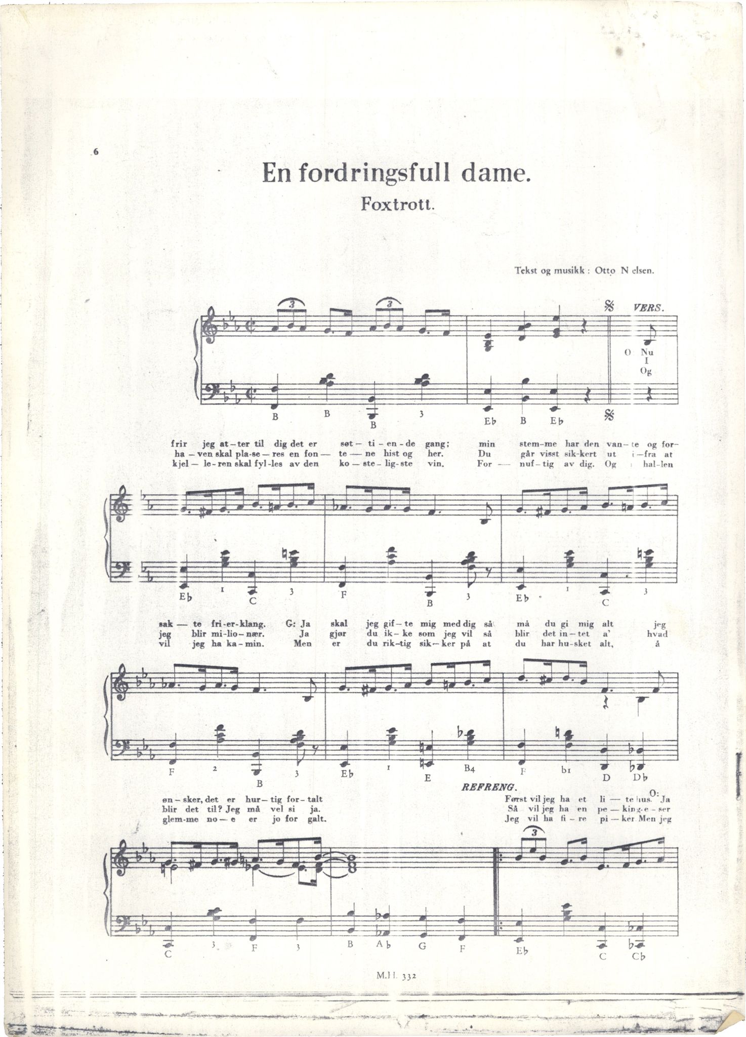 Otto Nielsen, TRKO/PA-1176/F/L0016/0053: Noter / En fordringsfull dame, 1935
