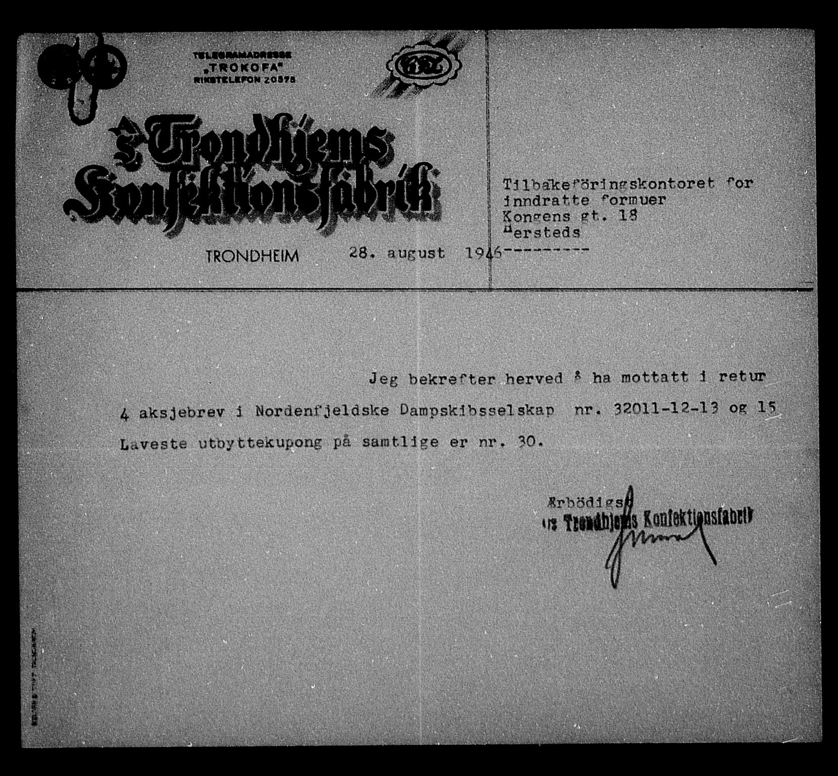 Justisdepartementet, Tilbakeføringskontoret for inndratte formuer, AV/RA-S-1564/H/Hc/Hca/L0909: --, 1945-1947, s. 73