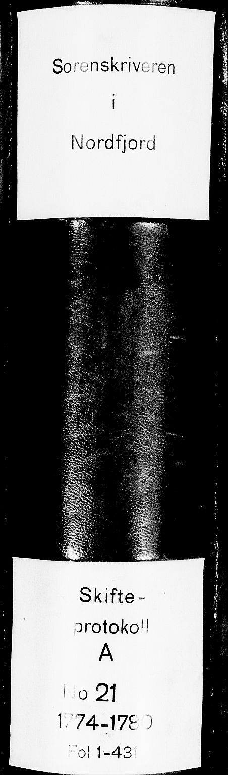 Nordfjord sorenskriveri, AV/SAB-A-2801/1/04/04a/L0016a: Skifteprotokollar, 1774-1777