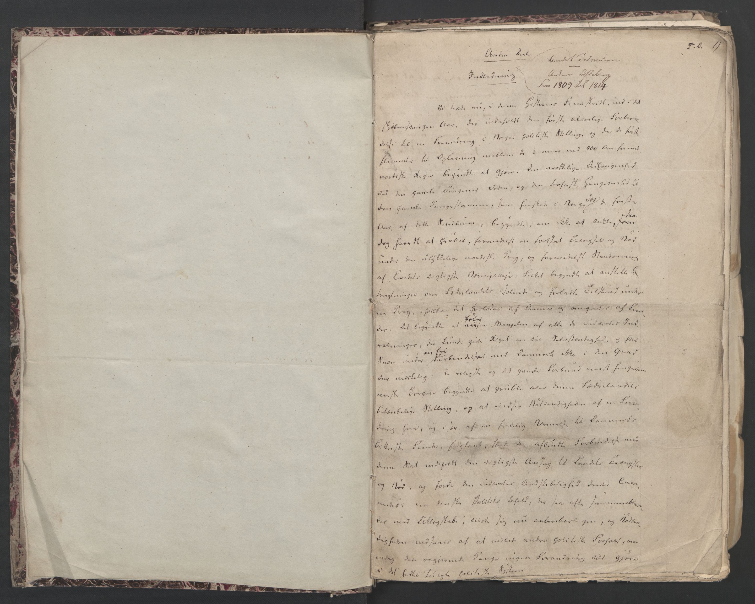 Faye, Andreas, AV/RA-PA-0015/F/Fh/L0030/0001: -- / Bind nr. 2 og 3 av Manuscriptet til Aalls erindringer m.m., s. 5