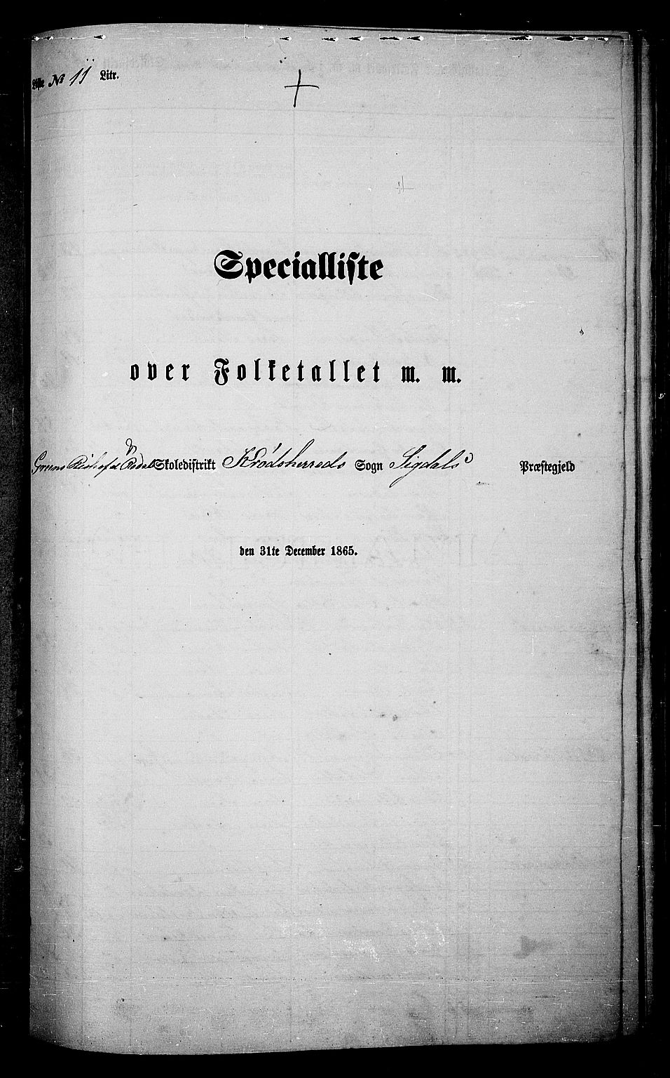 RA, Folketelling 1865 for 0621P Sigdal prestegjeld, 1865, s. 215
