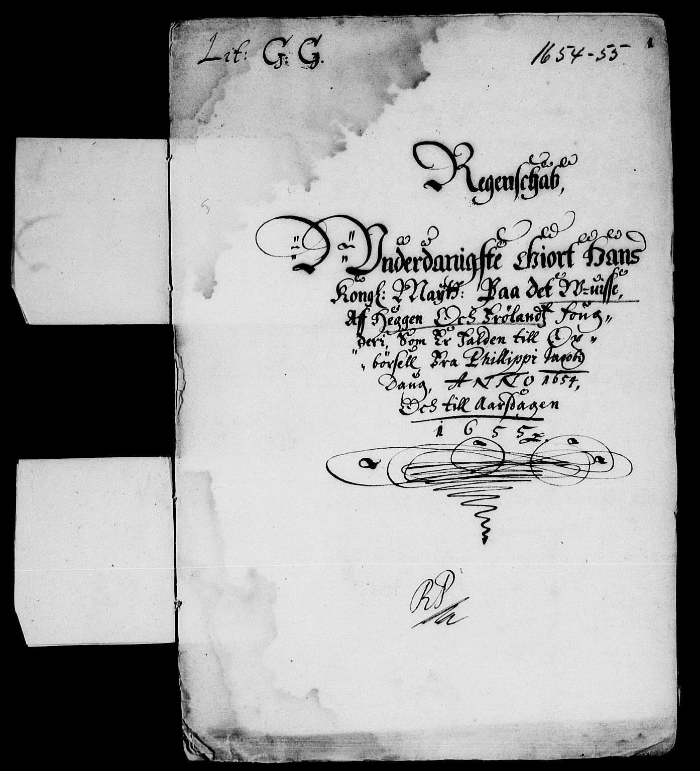 Rentekammeret inntil 1814, Reviderte regnskaper, Lensregnskaper, RA/EA-5023/R/Rb/Rba/L0221: Akershus len, 1652-1655