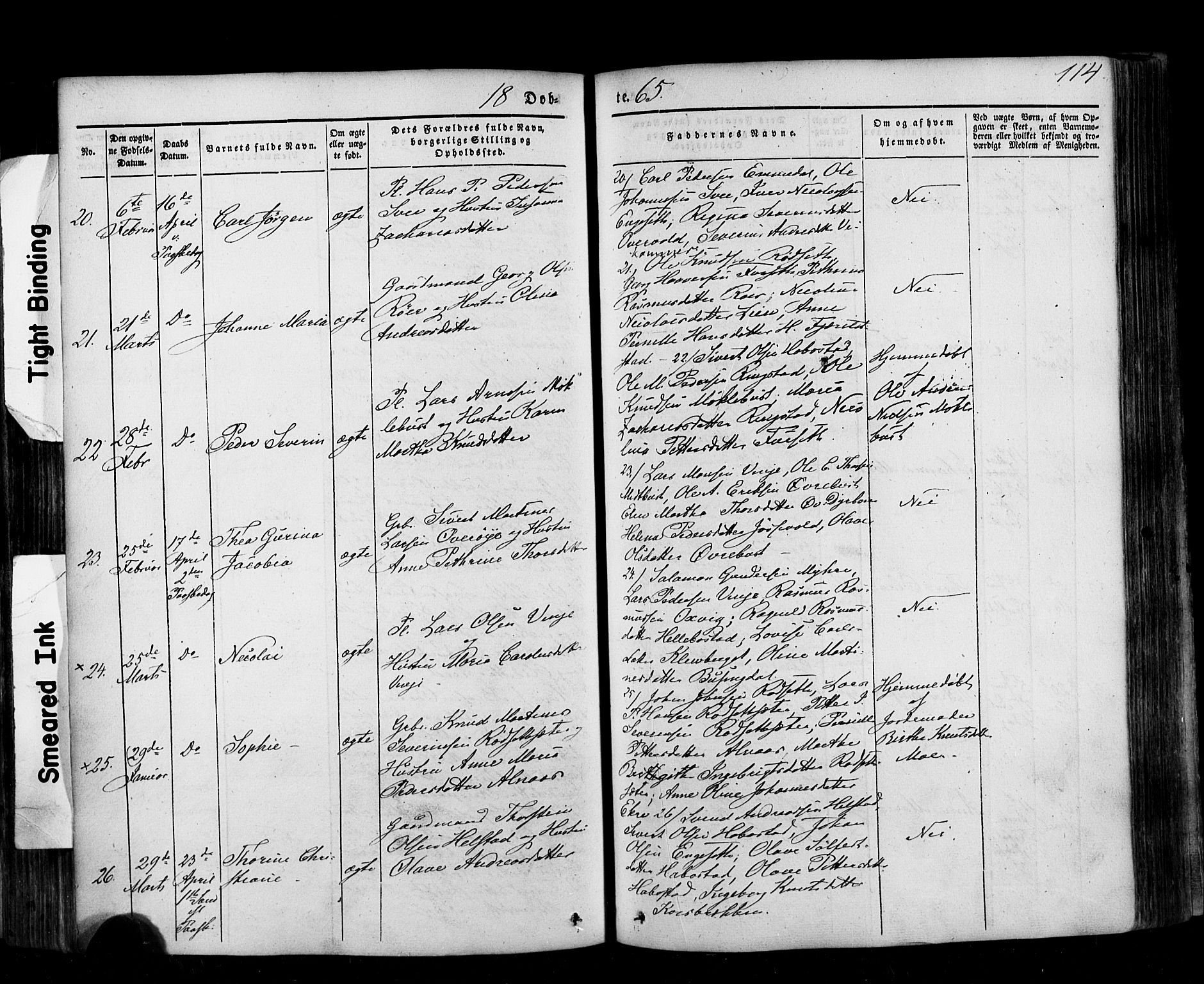 Ministerialprotokoller, klokkerbøker og fødselsregistre - Møre og Romsdal, AV/SAT-A-1454/520/L0275: Ministerialbok nr. 520A05, 1844-1881, s. 114