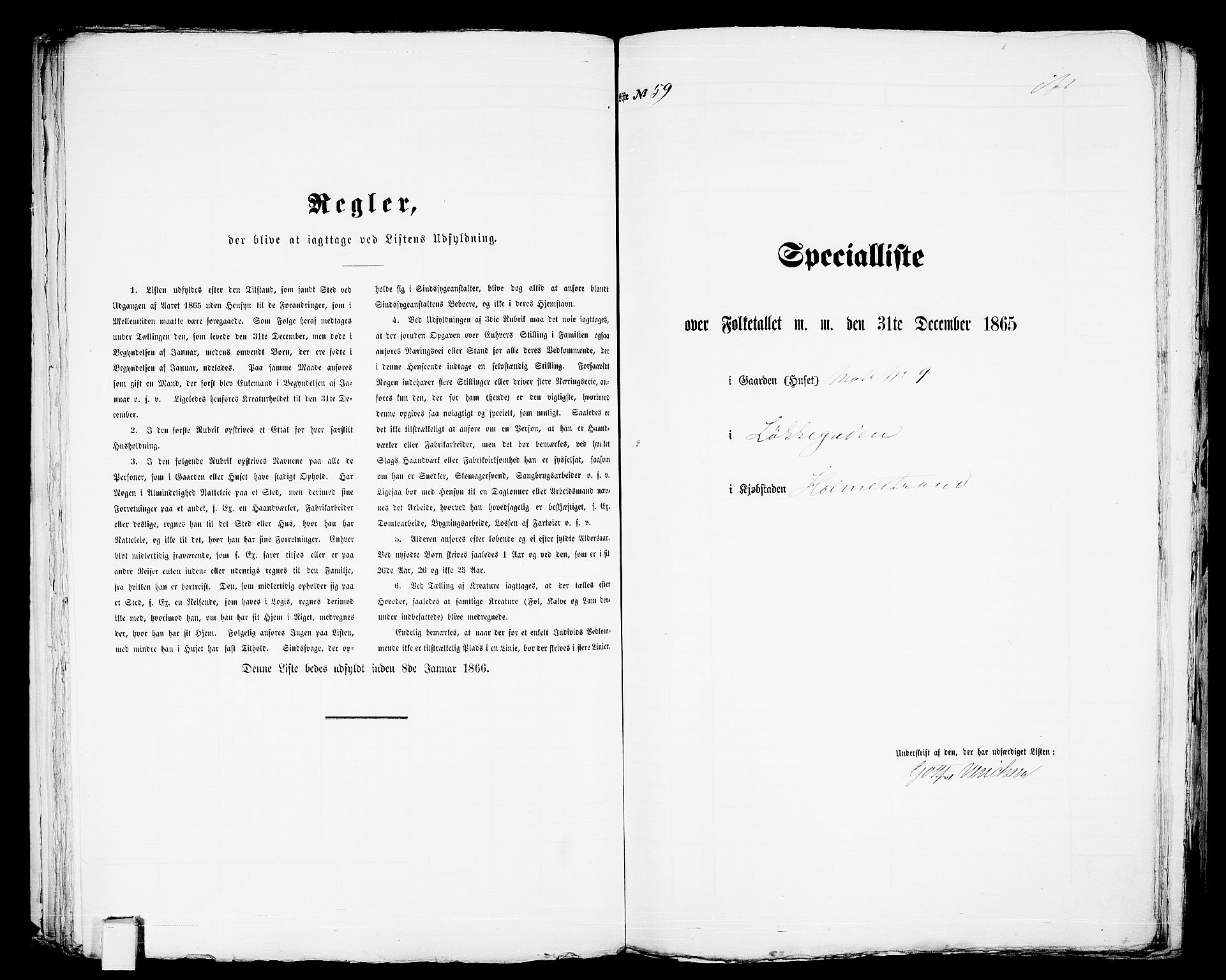 RA, Folketelling 1865 for 0702B Botne prestegjeld, Holmestrand kjøpstad, 1865, s. 124